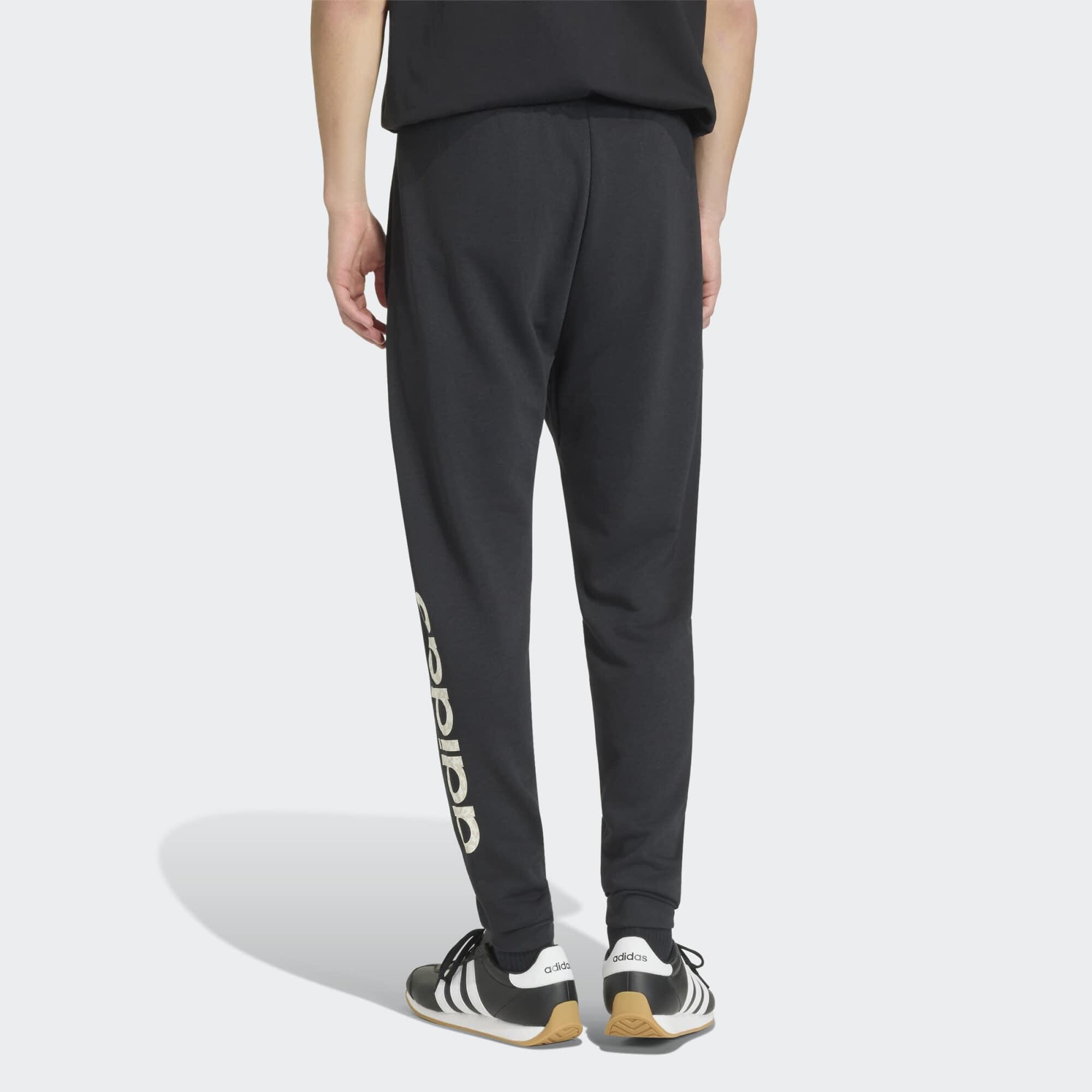 Jogginghose Herren Fitness, Schwarz 2/10