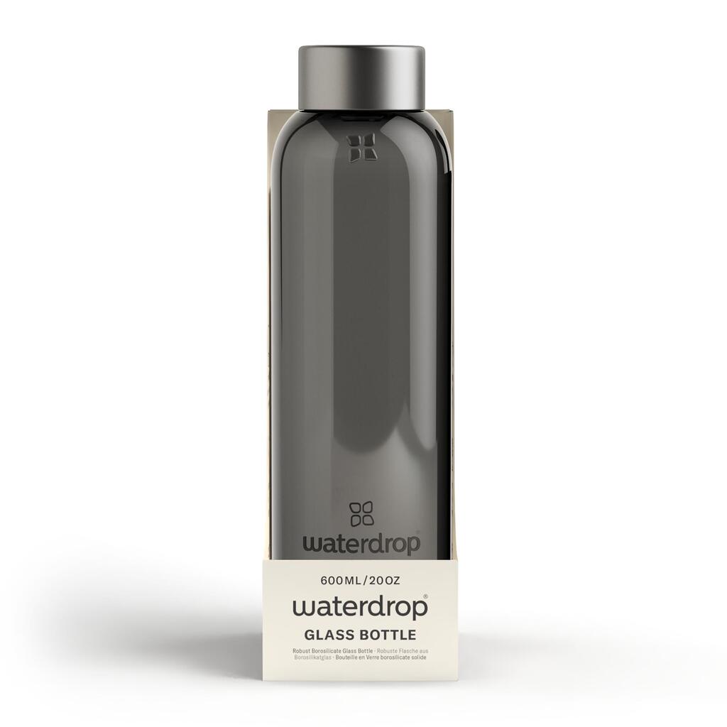 Črna steklenica 600 ml z zaščitnim ovitkom