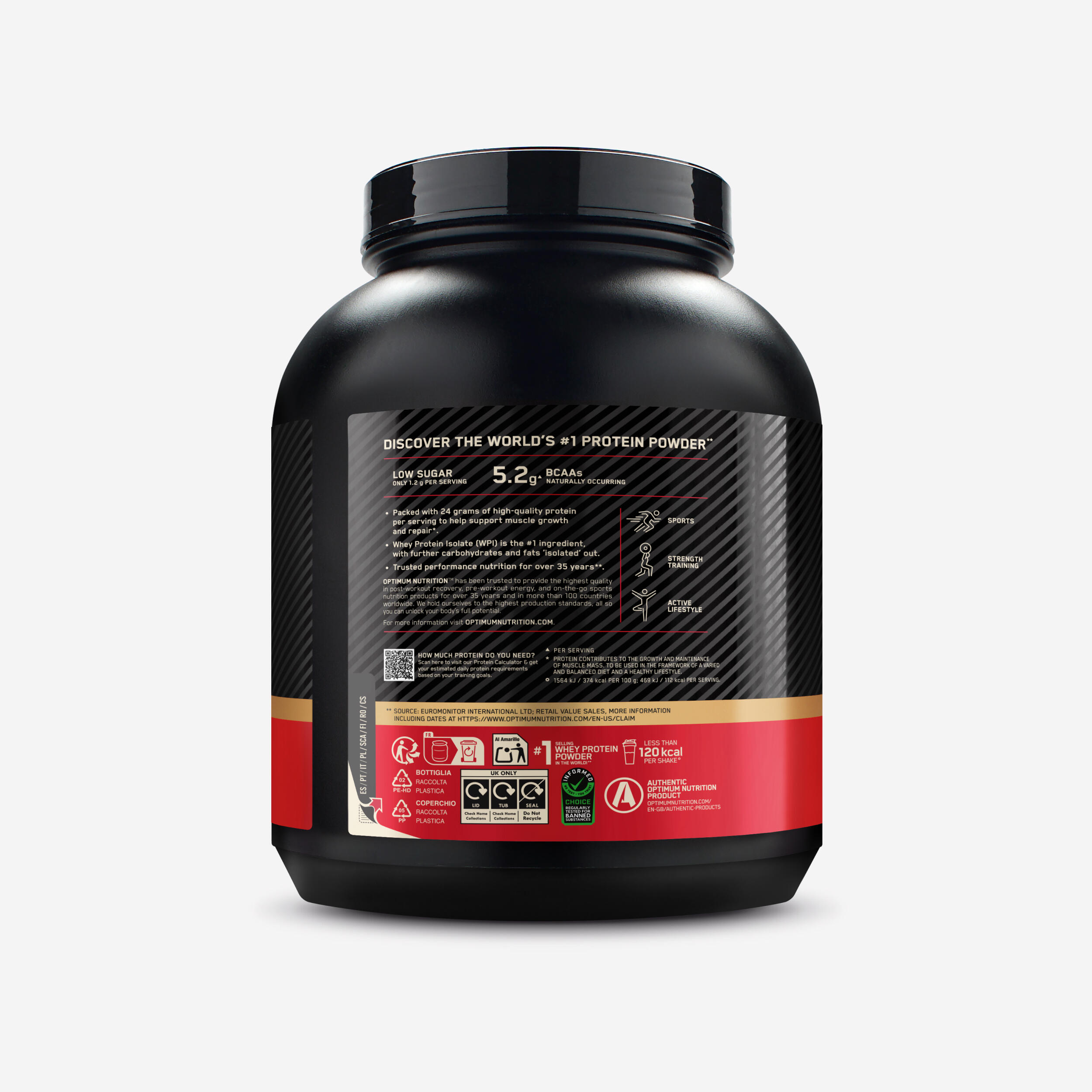 100 % Whey-Protein Vanille, Gold Standard 2,04 kg 2/3