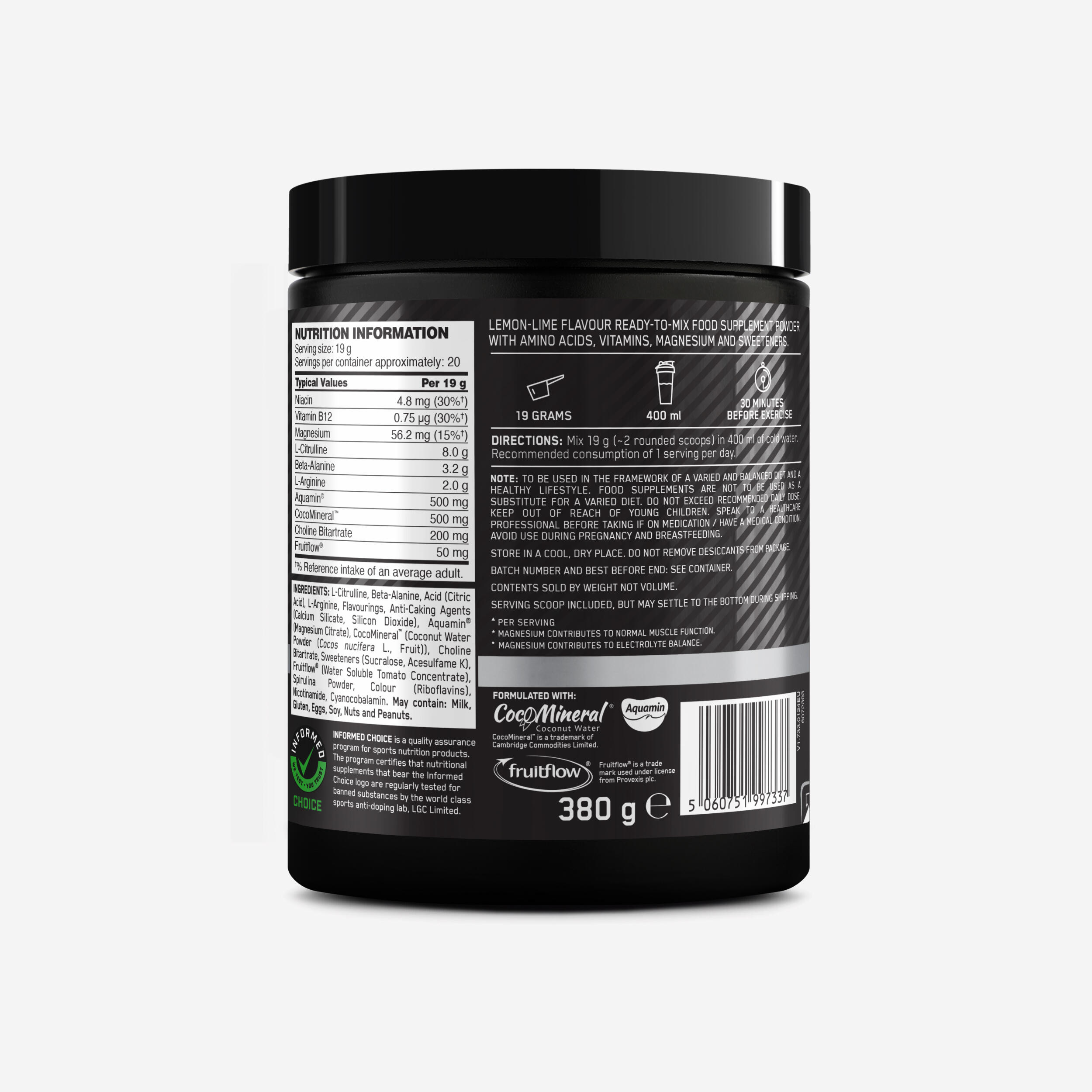 Suplemento Pré-Treino sem Cafeína Platinum Pump 380 g 3/3