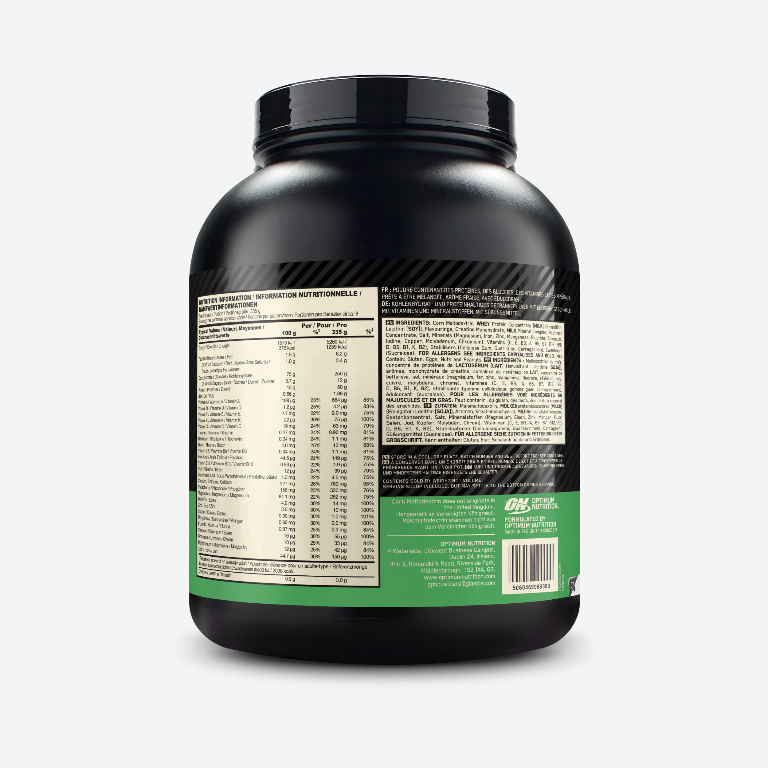 Odżywka Optimum Nutrition Serious Mass truskawkowa 2,7 kg 3/3