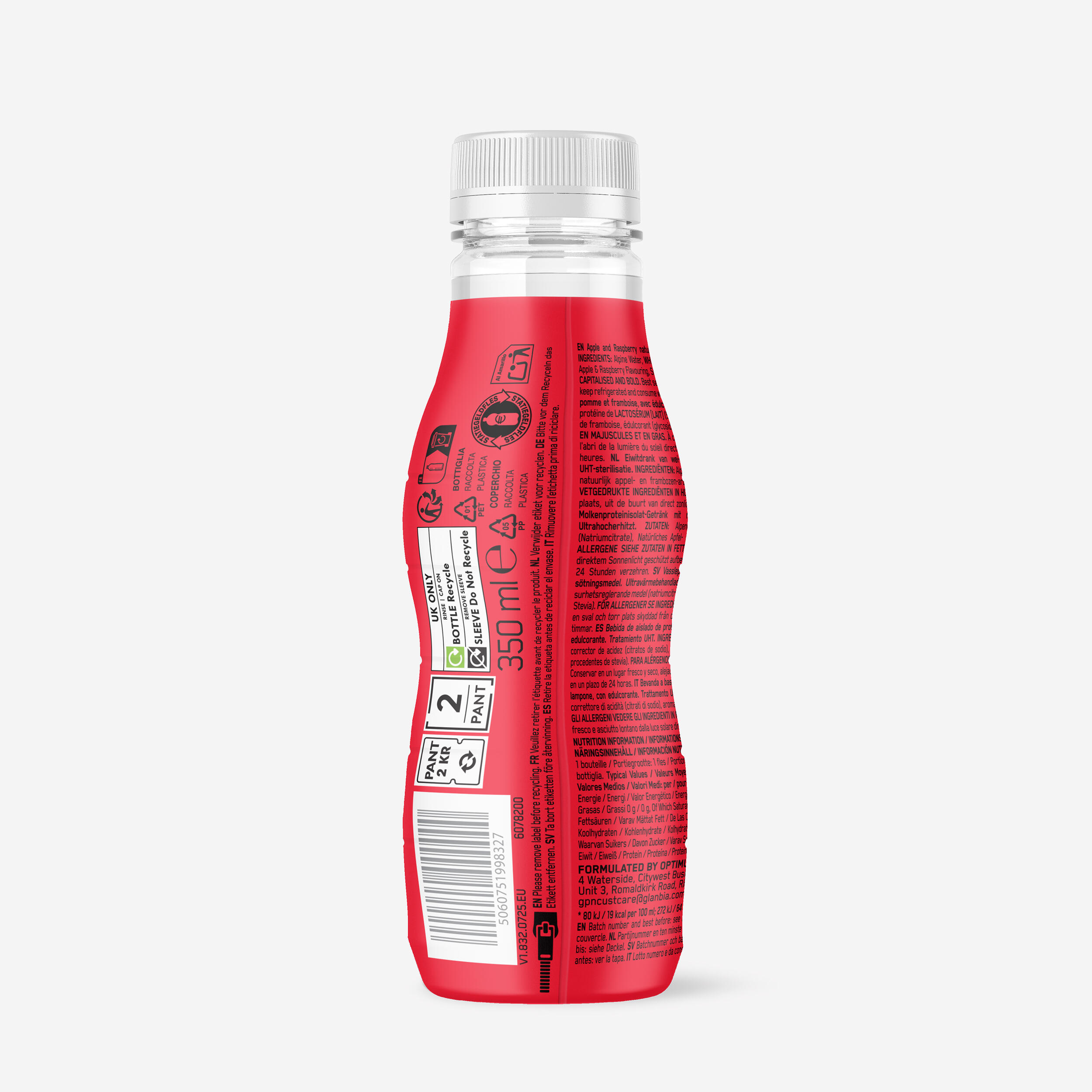 Eau protine pomme framboise 350ml OPTIMUM NUTRITION | Decathlon