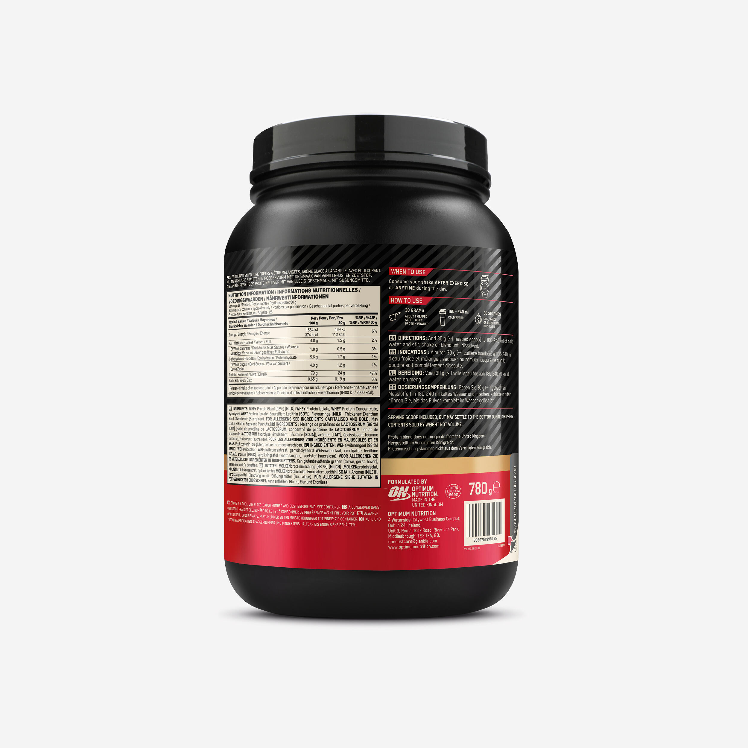 Gold Standard 100% whey vanilla 780g 3/3
