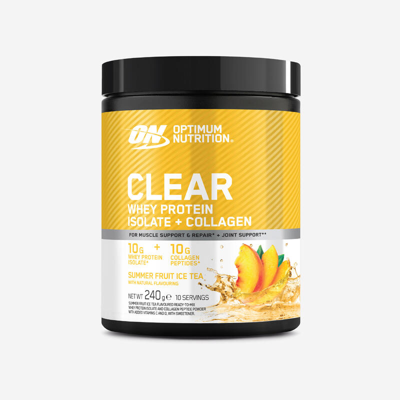 Izolat de proteine Clear whey cu colagen ceai rece, 240g