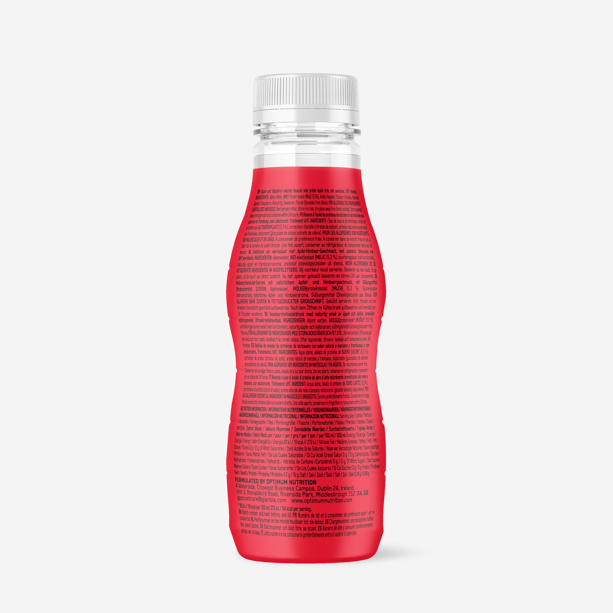 Agua proteica manzana frambuesa 350 ml 2/3