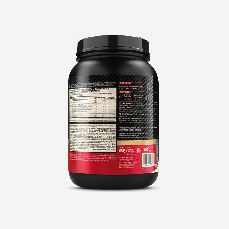 Proteină 100% zer căpșune, Gold Standard 780g