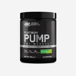 Pre-workout sin cafeína limón, Platinum Pump 380 g