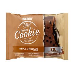 Cookie protéinée triple chocolat 70g