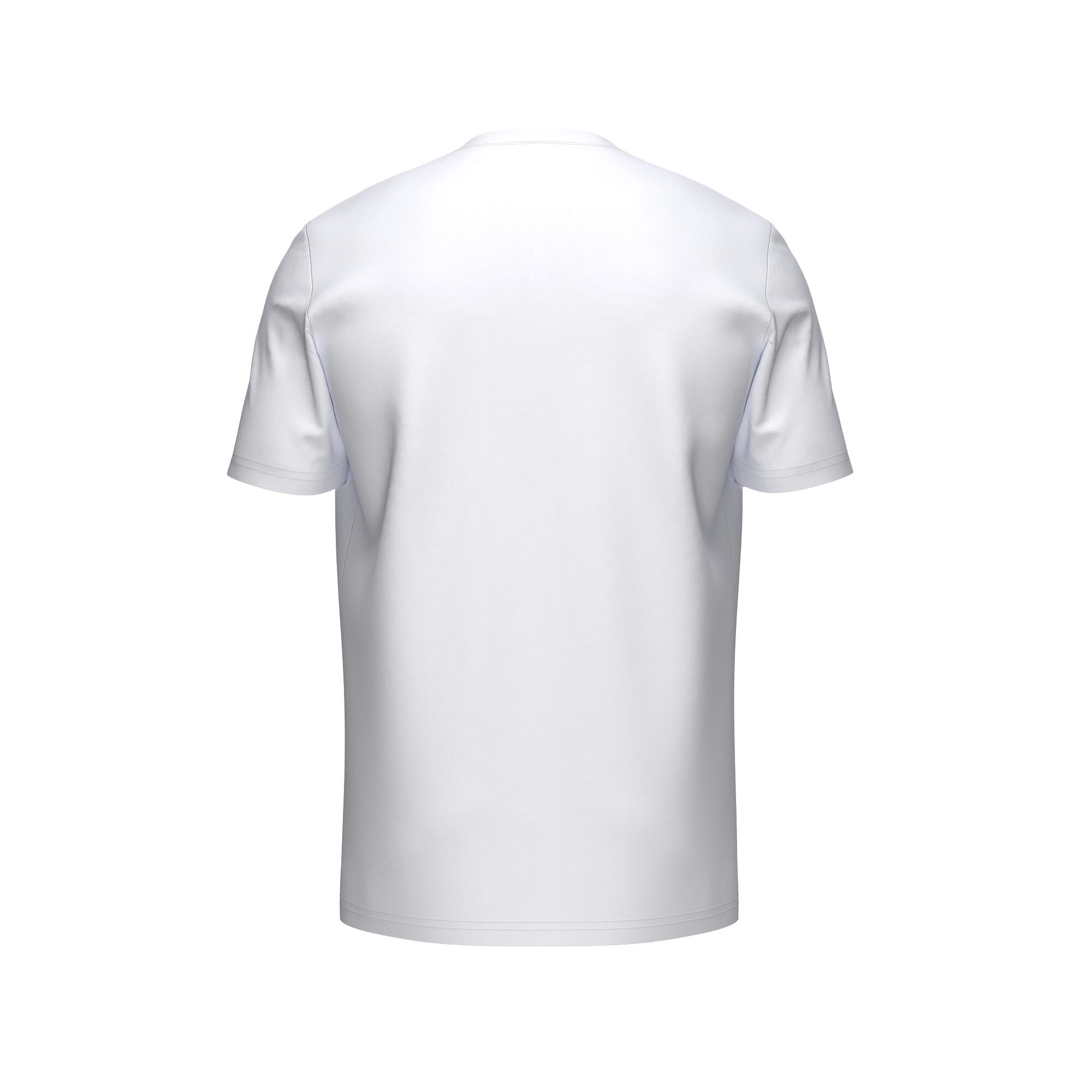 Camiseta de tenis y pádel de manga corta hombre, Head Blanco 2/2