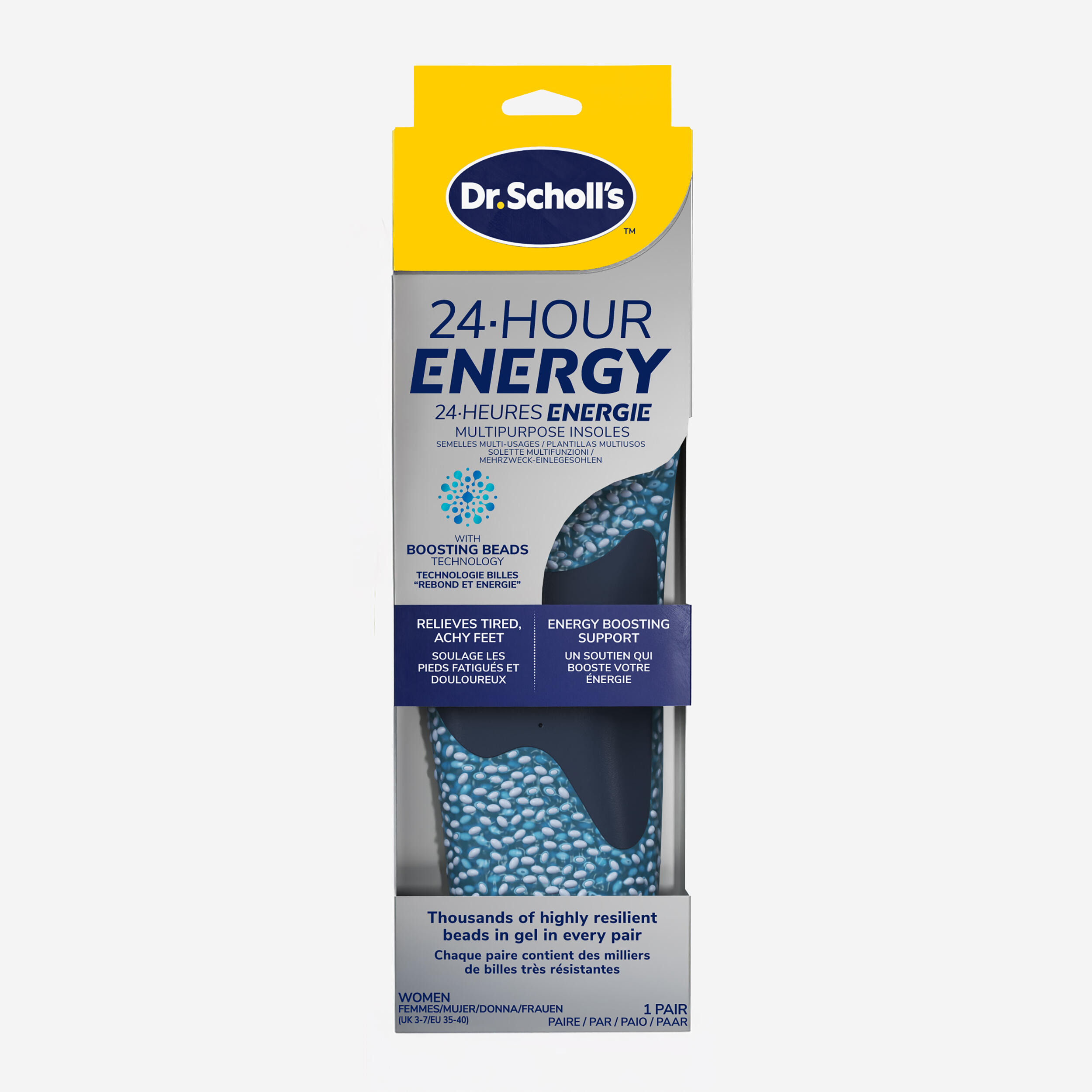 SCHOLL Vystrihnuteľné vložky do topánok Energy veľkosť 35 až 40 bez veľkosti
