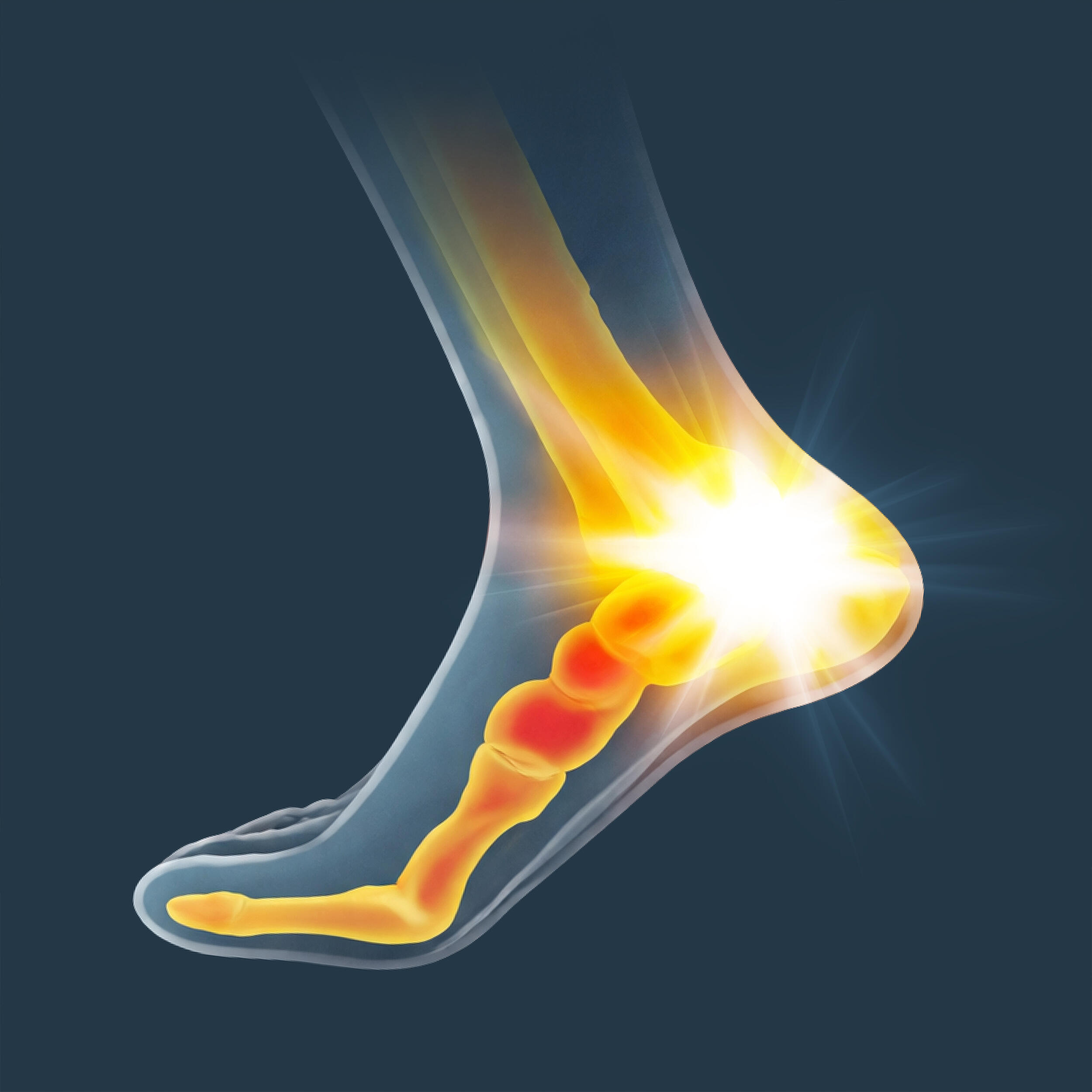 Semelles découpables taille 35,5 à 40, Plantar Fasciitis 4/6