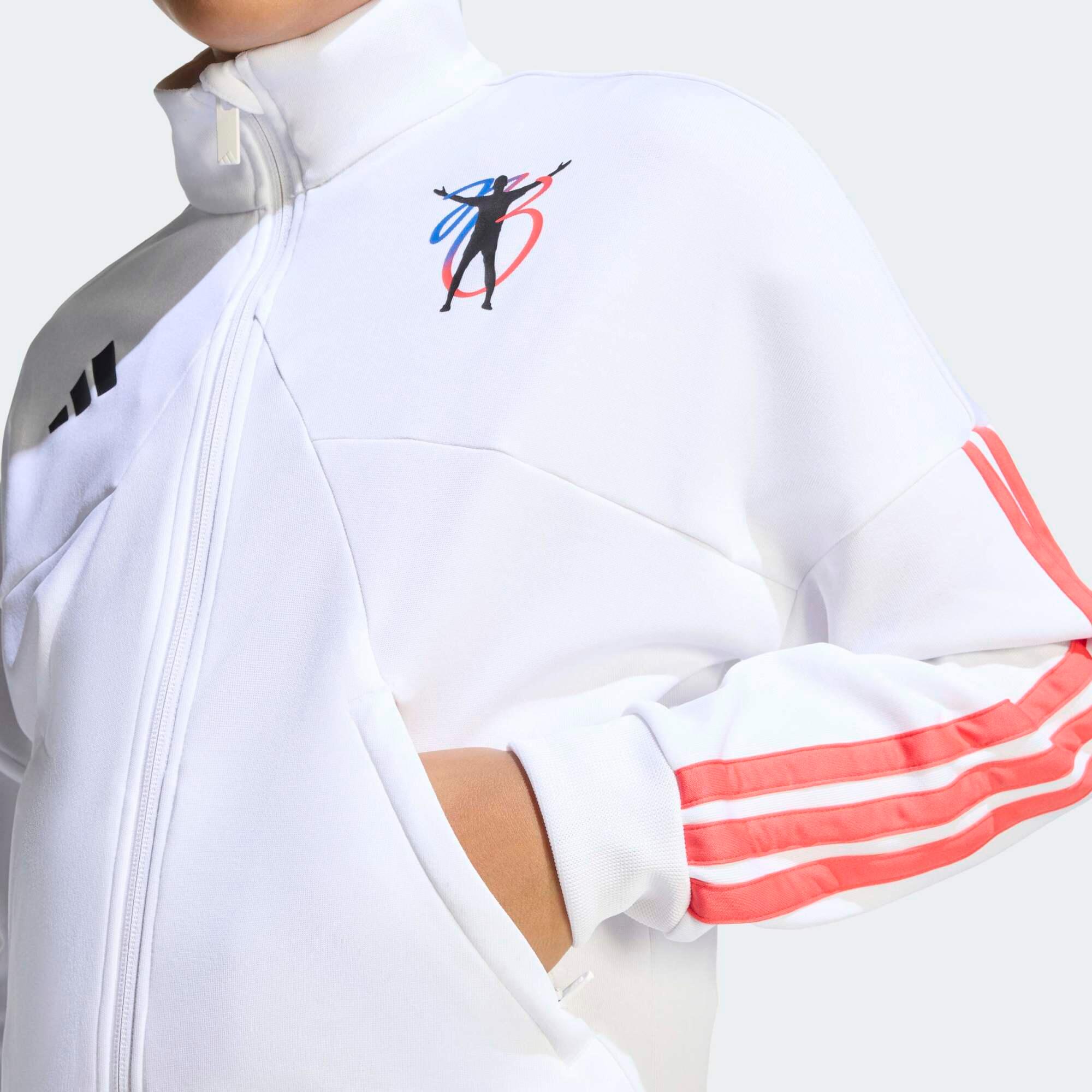 Giacca calcio bambini ADIDAS JUDE BELLINGHAM allenamento bianca 2/5