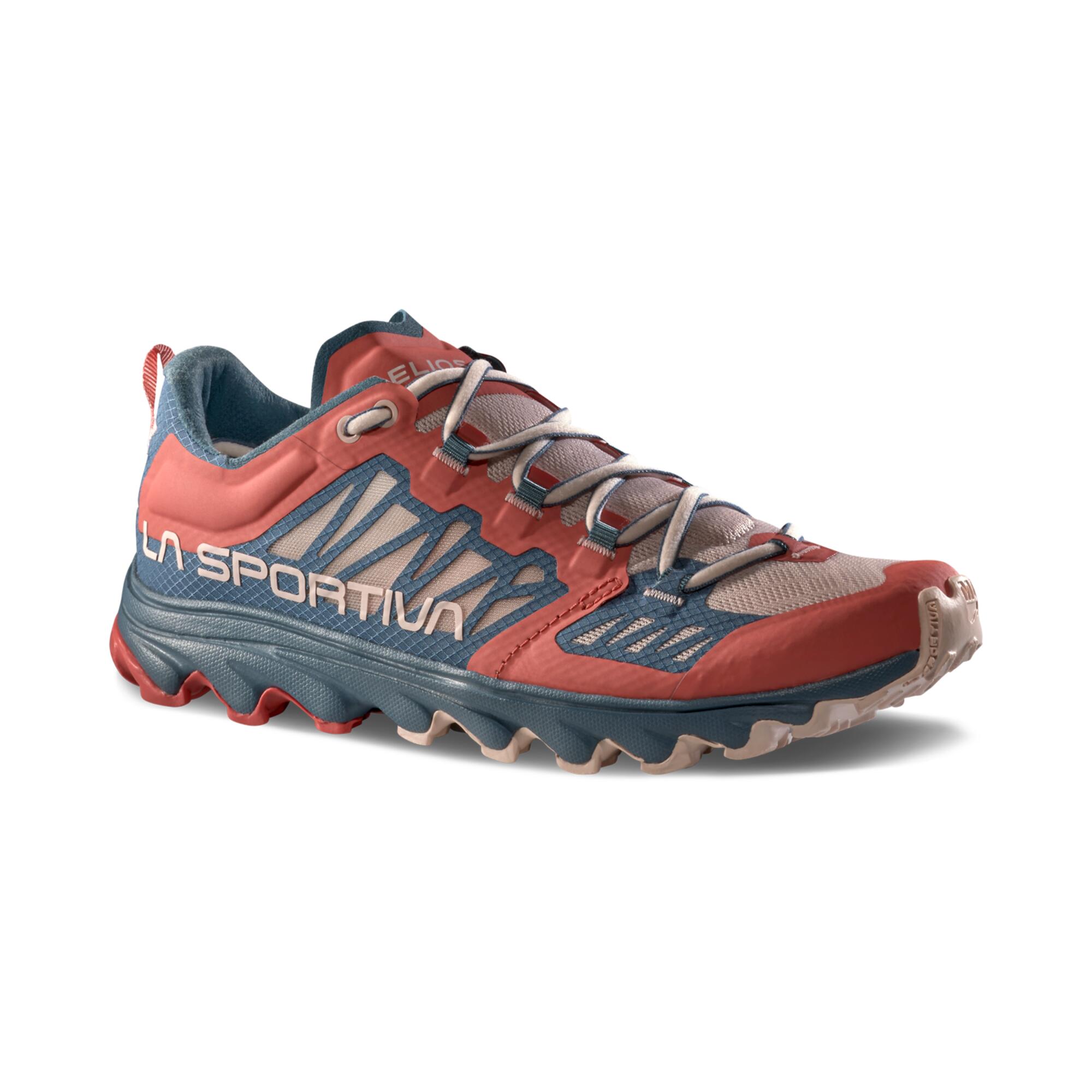 Trailrunning-Schuhe für Damen - La Sportiva Helios III Red/Hurricane 7/8