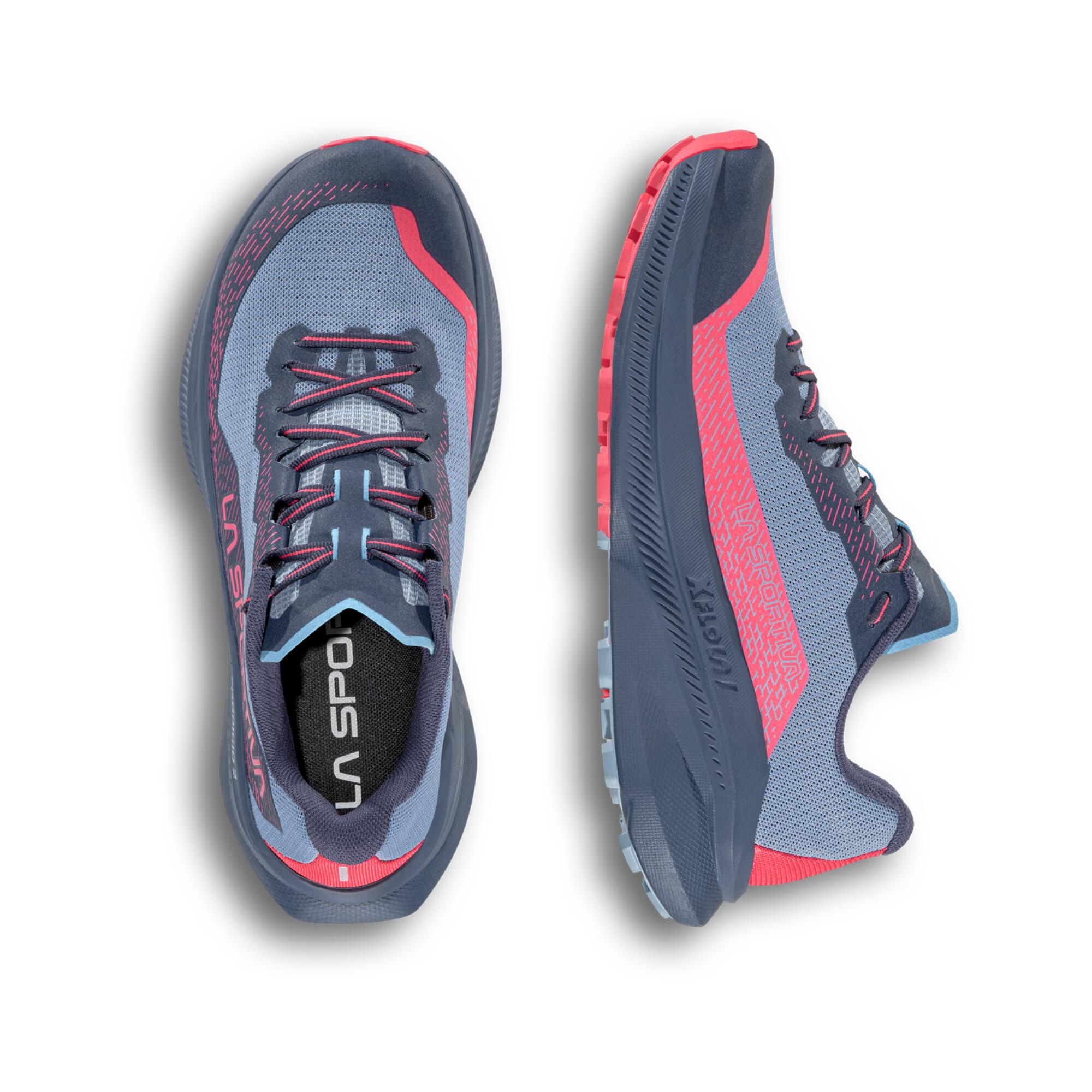 Chaussures de trail Running - La Sportiva Prodigio Femme LIMESTONE/AZALEA 8/8