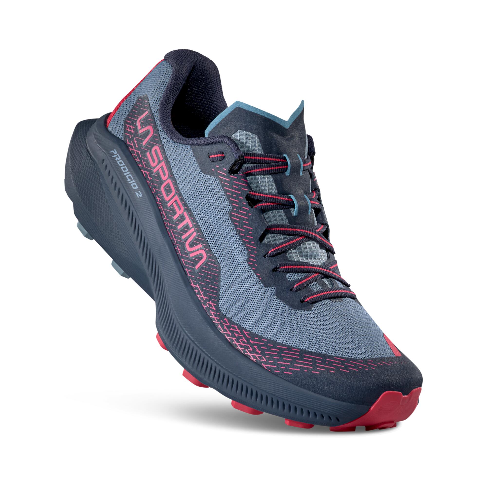 Chaussures de trail Running - La Sportiva Prodigio Femme LIMESTONE/AZALEA 4/8