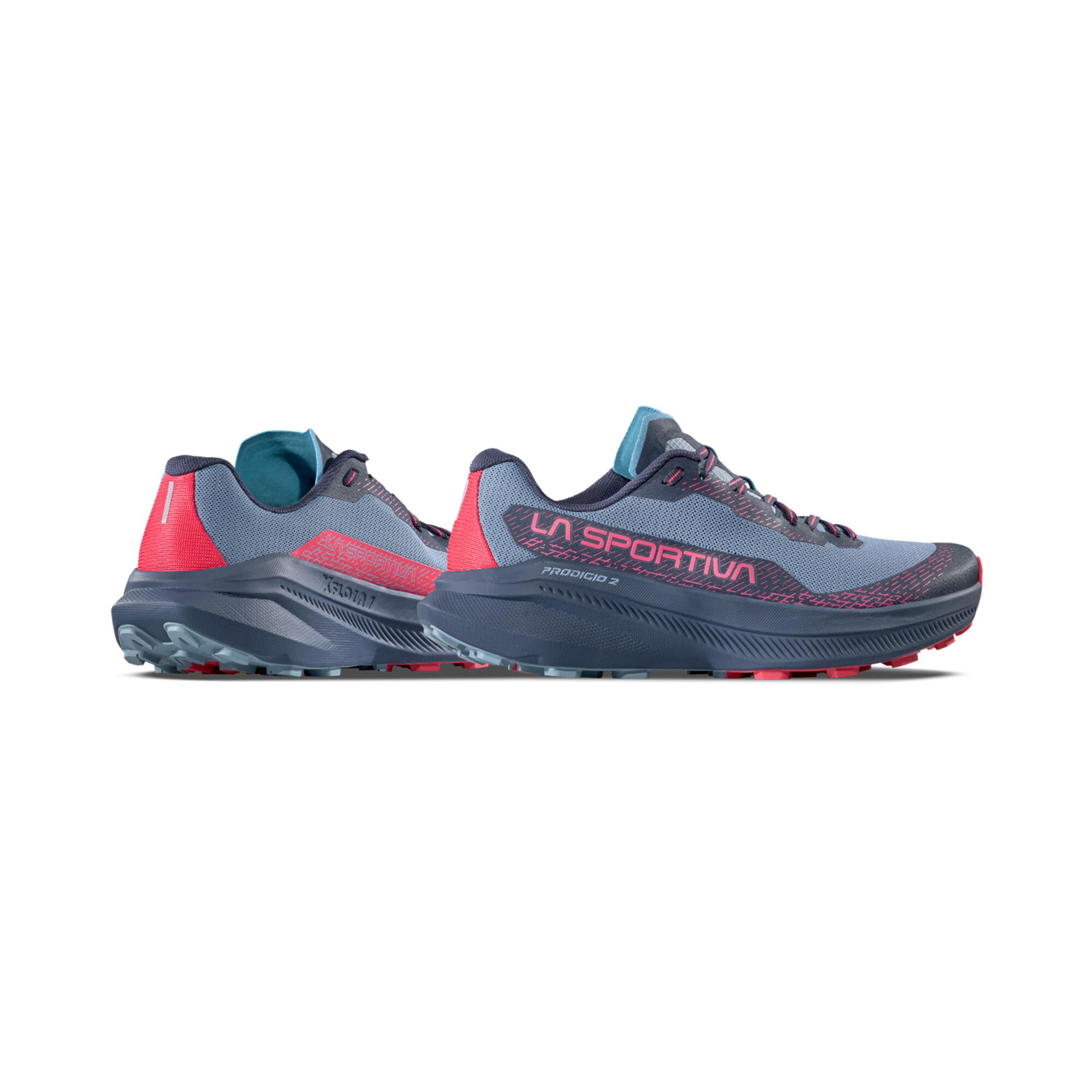 Chaussures de trail Running - La Sportiva Prodigio Femme LIMESTONE/AZALEA 2/8