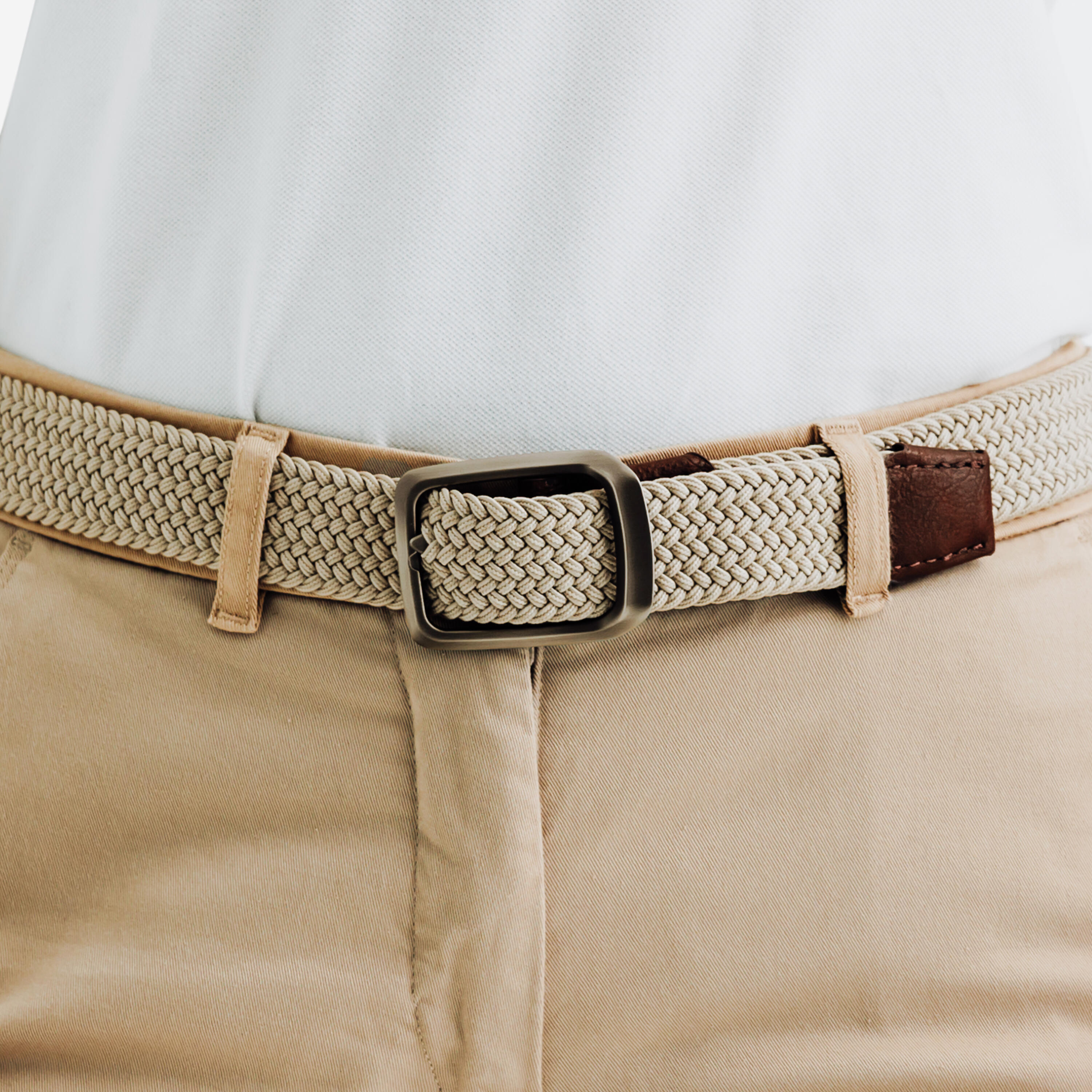 Cintura golf adulto estensibile beige 3/9