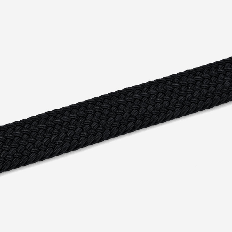 Curea de golf împletită elastică și extensibilă Negru
