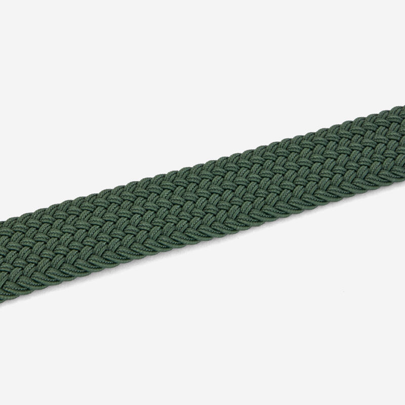 Curea de golf împletită elastică și extensibilă Verde