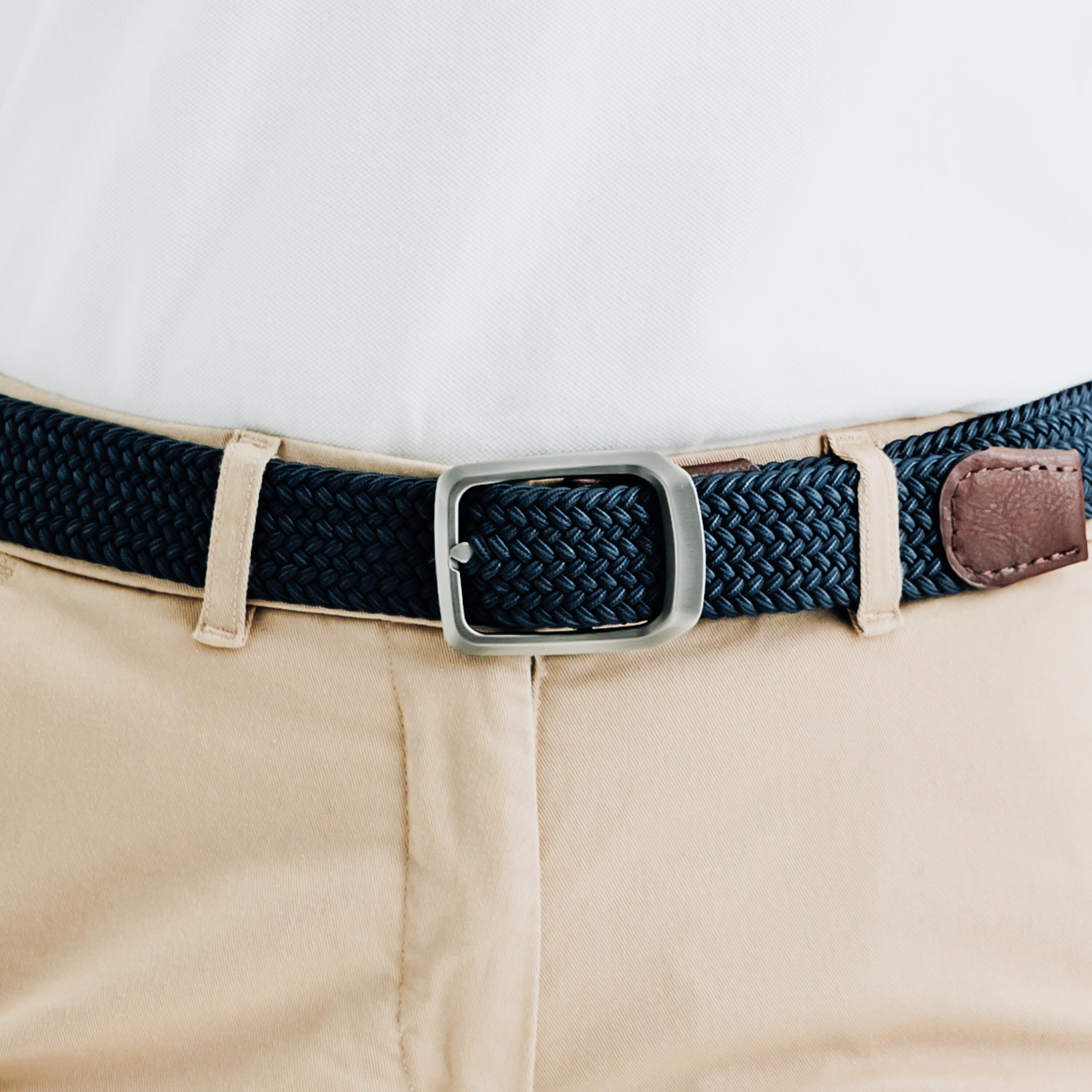Cintura golf adulto estensibile blu 3/9