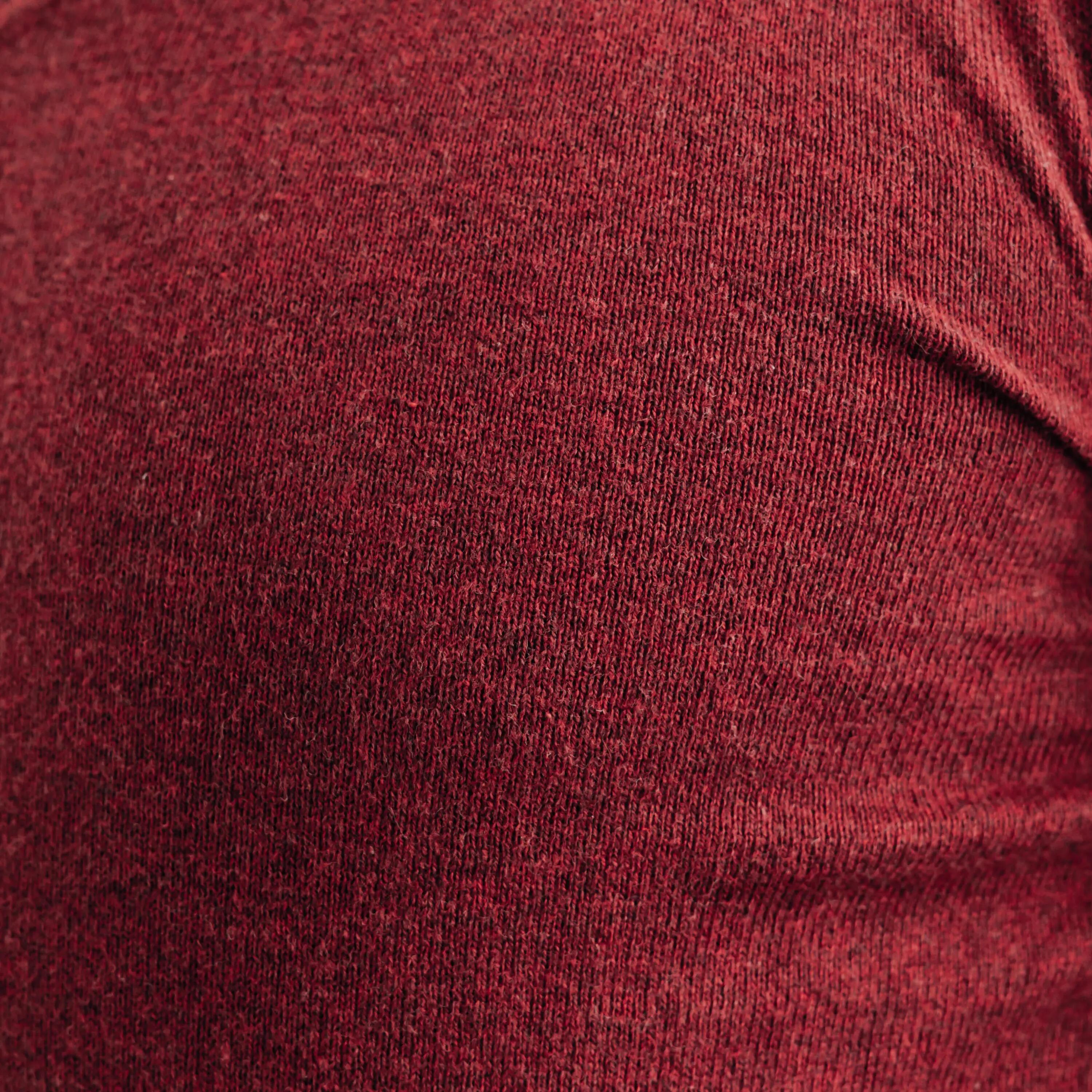 Jersey de golf 100 % algodón cuello V hombre, MW100 burdeos 6/6