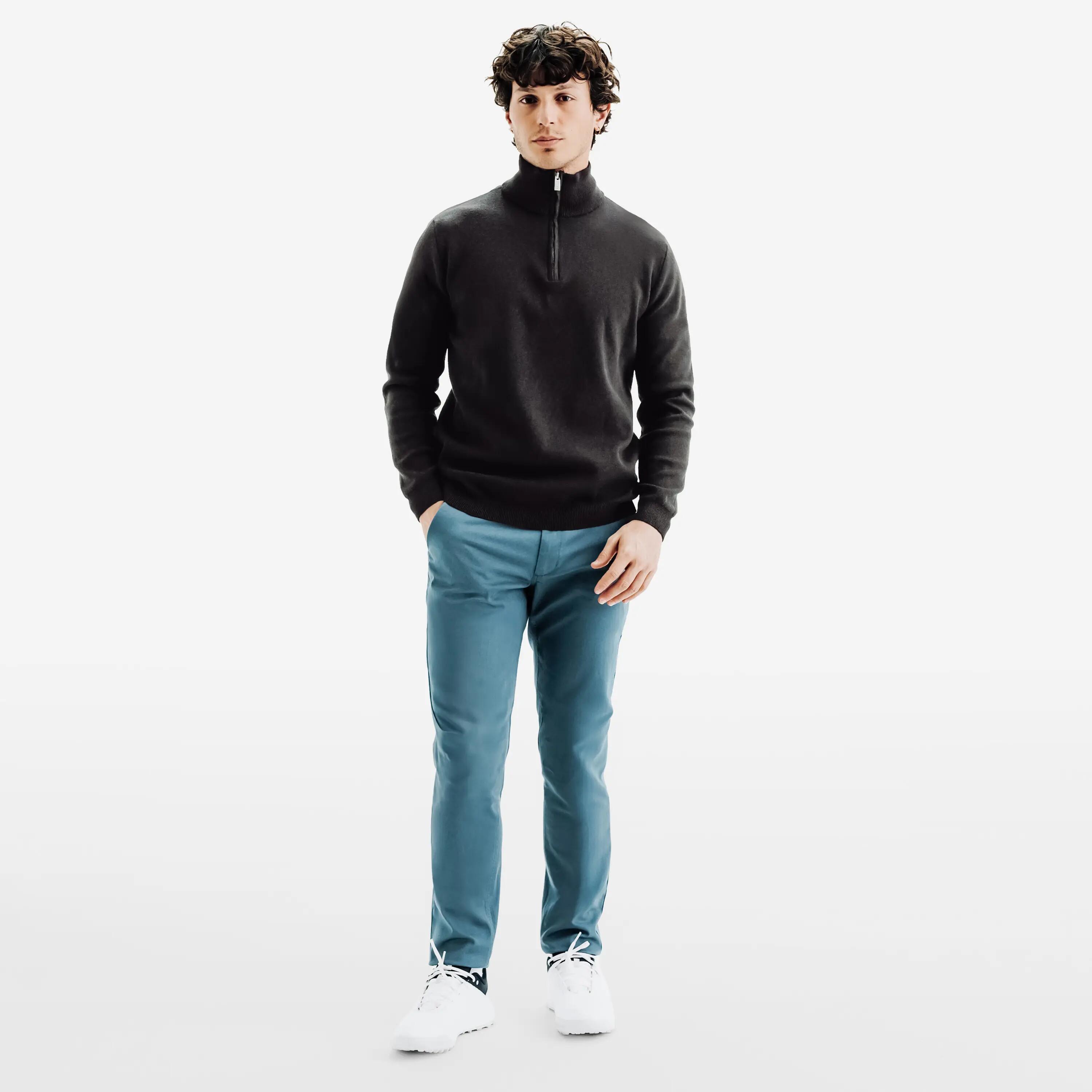 Sweter do golfa męski MW500 z półgolfem 2/6
