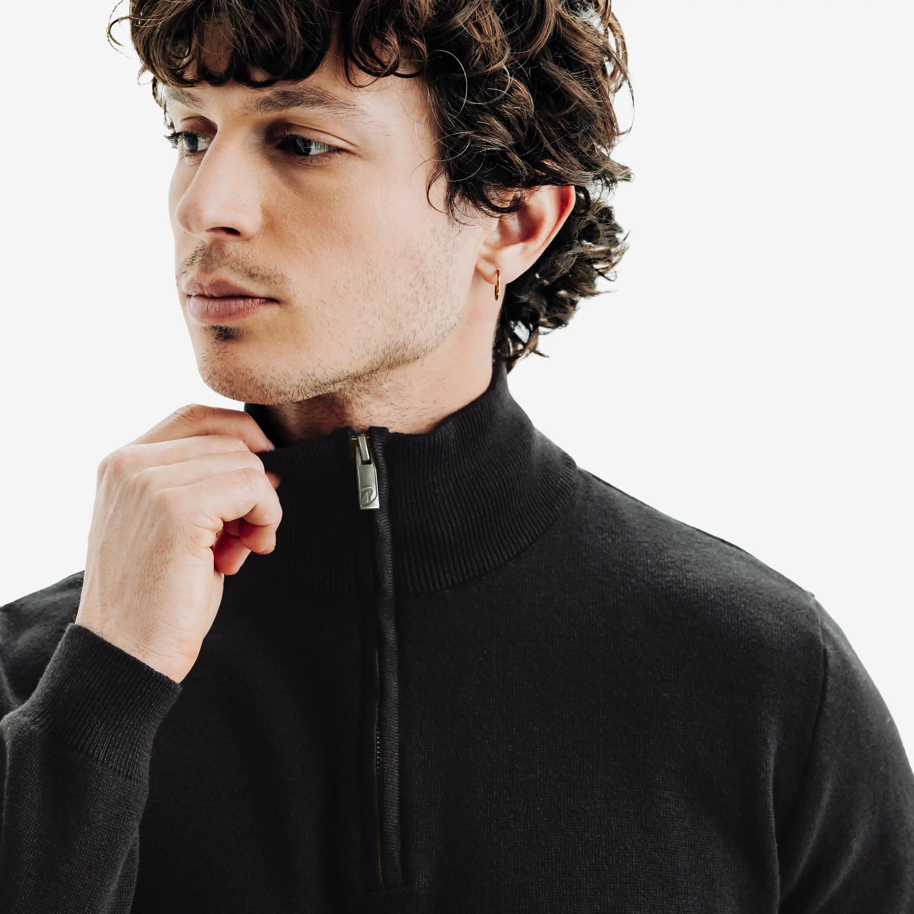Sweter do golfa męski MW500 z półgolfem 3/6