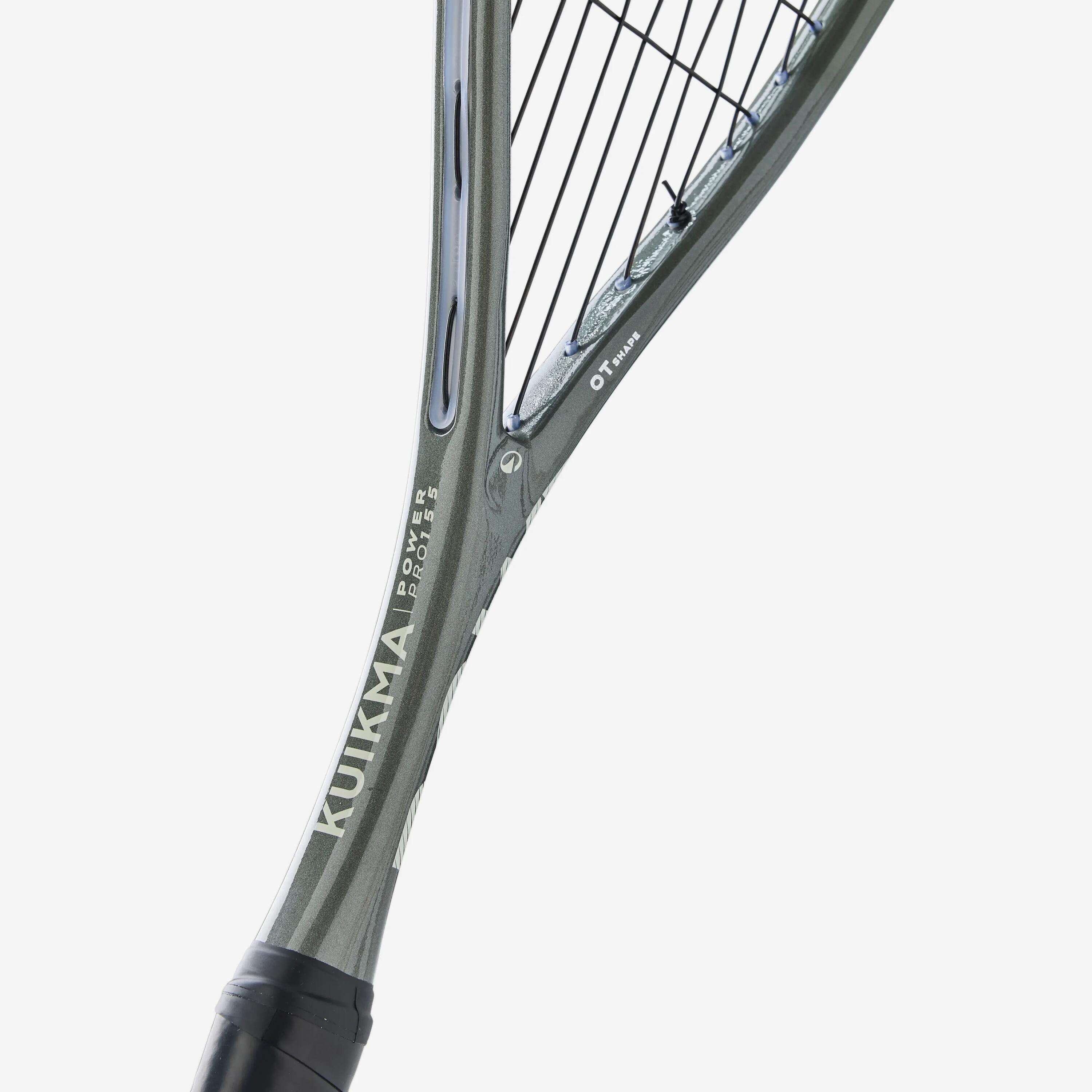 Power Pro 155 Squash Racket, Grey and green 3/5
