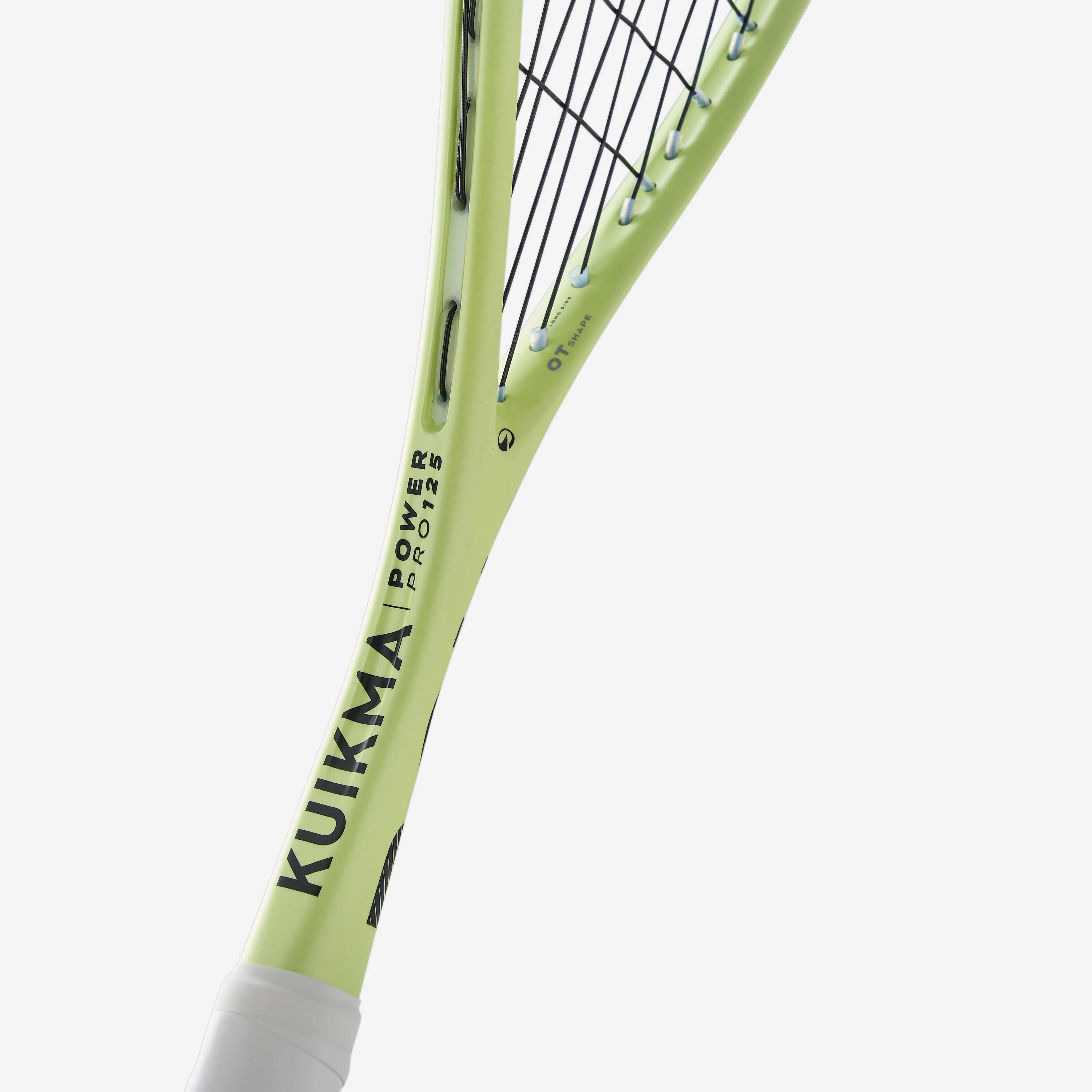 Power Pro 125 g Squash Racket, Yellow and black -  3