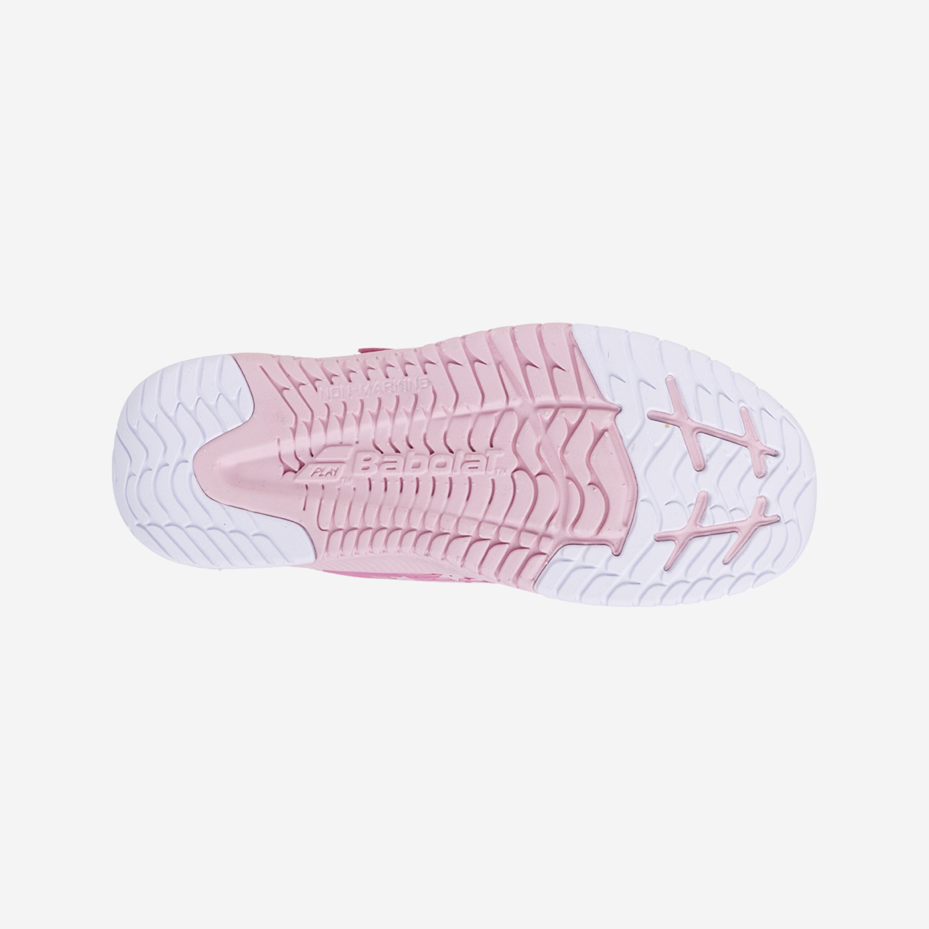 Chaussures de tennis enfant, Babolat Pulsion Kid PE26 rose 4/5