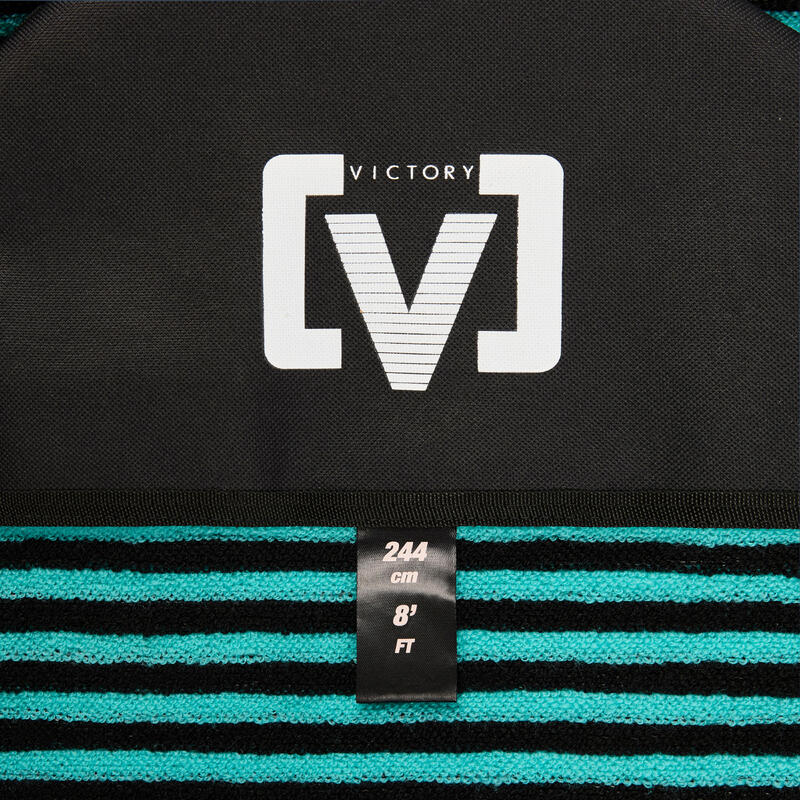 Husă placă de surf tip șosetă 8' Victory Negru Verde