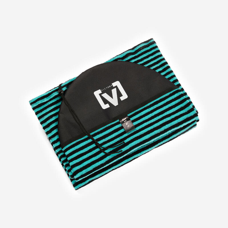 Husă placă de surf tip șosetă 8' Victory Negru Verde