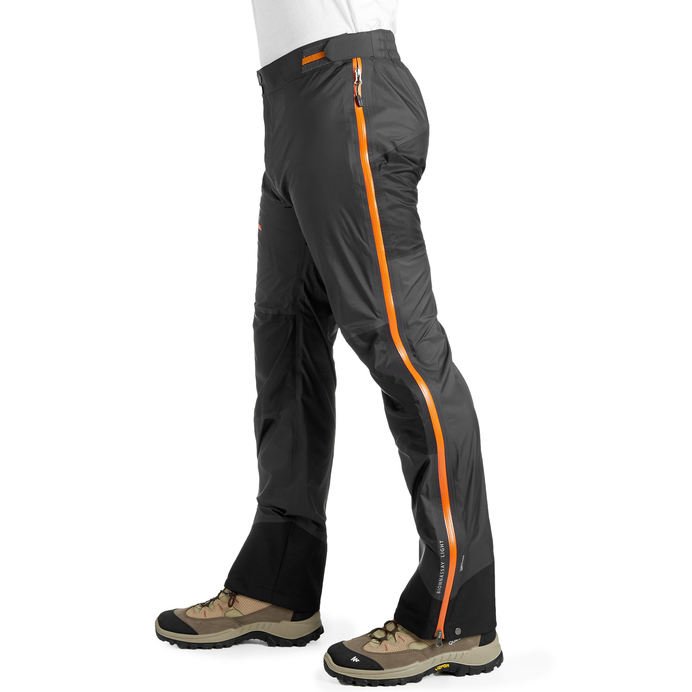 Sobrepantalón lluvia travesía Forclaz 900 hombre negro  4/22