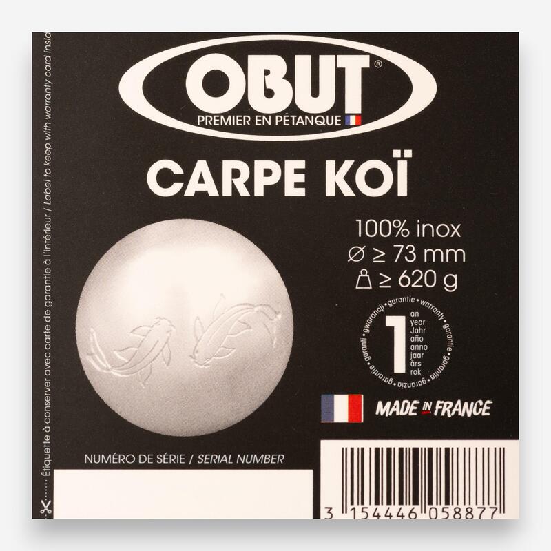 BILE PETANQUE AGREMENT INOX OBUT CRAP KOÏ