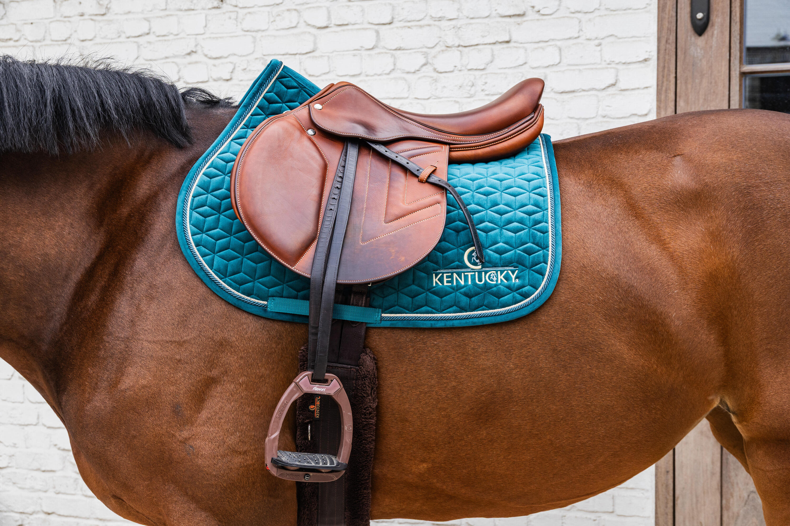 Tapis de selle équitation - Kentucky Velvet Emeraude 4/4