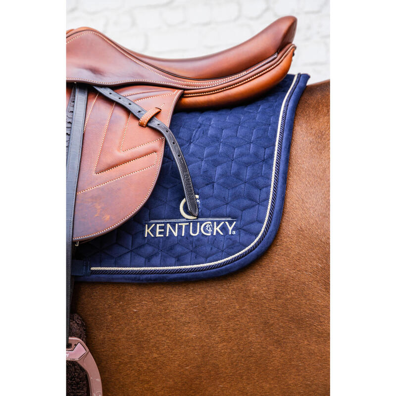 Valtrap de șa echitație Kentucky Velvet Bleumarin