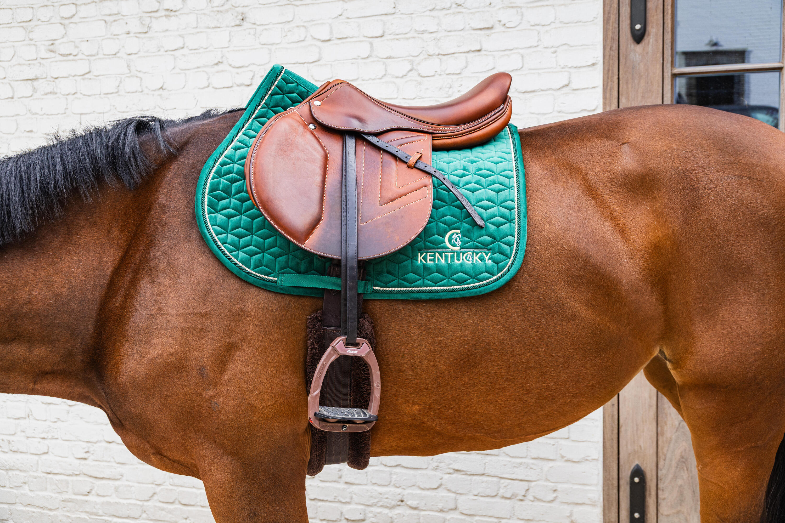 Suadouro de Equitação Kentucky Velvet Verde 4/4