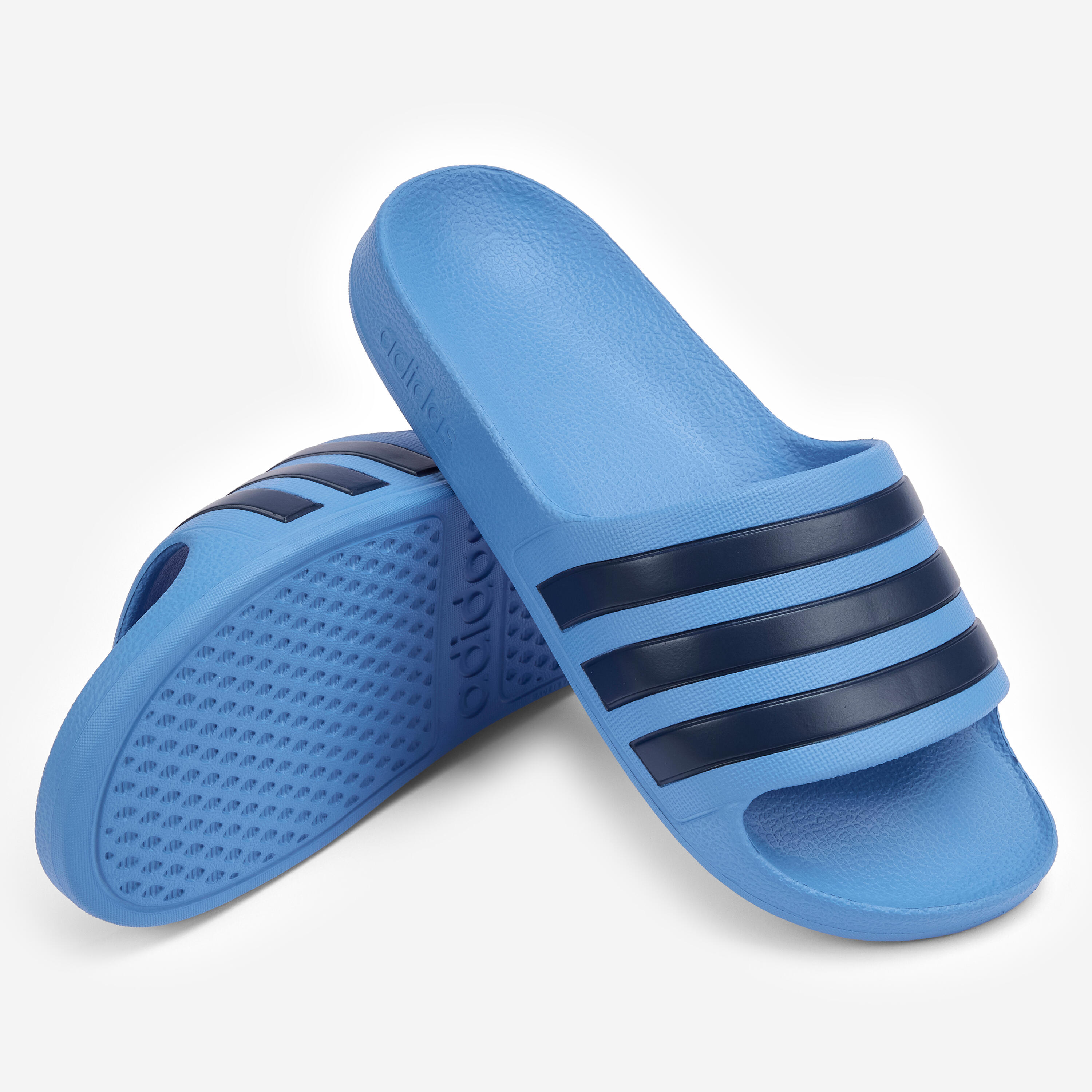 Chinelos de piscina criança, Adilette ray azul 3/5