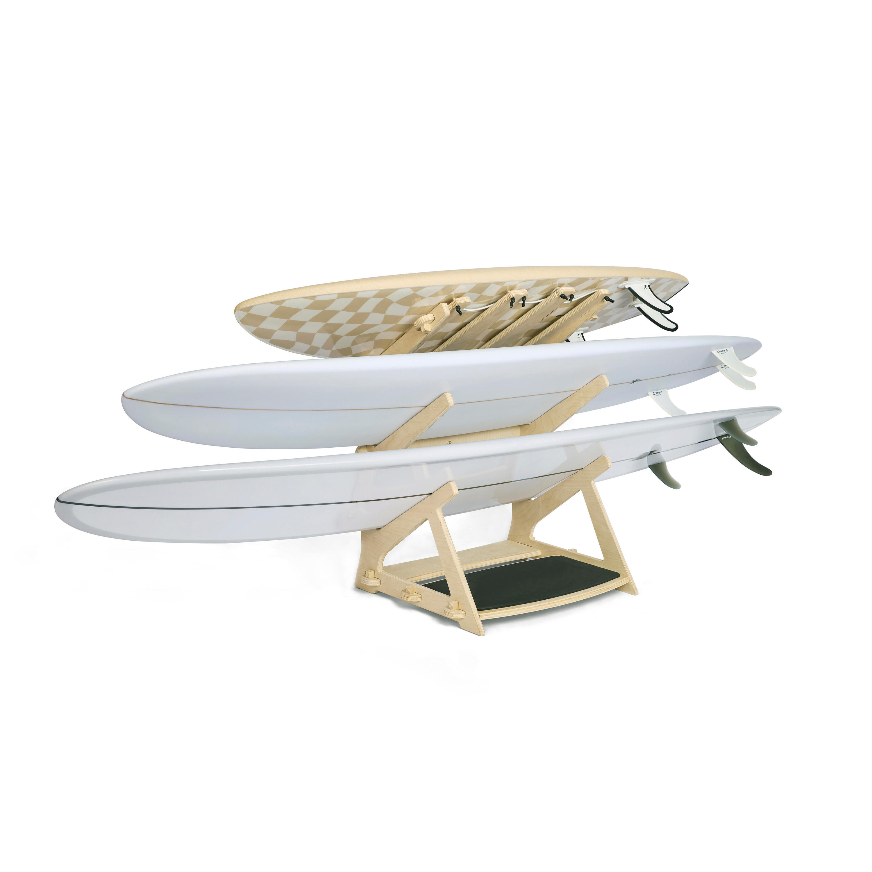 Rack surf autoporté pour 3 planches stockage vertical ou horizontal 3/13