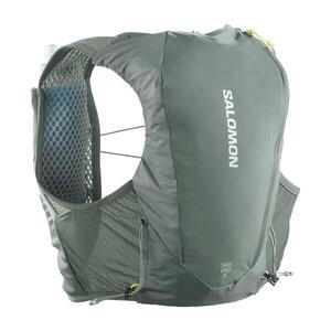 Mochila de trail 8L con bidones incluidos, Salomon Skin Pro 8 verde