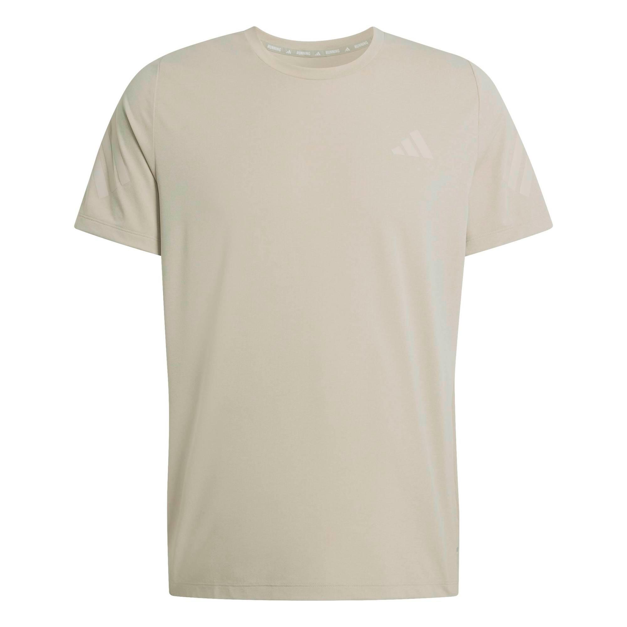 T-shirt de running respirant et réfléchissant homme, Adidas ADI365 marron