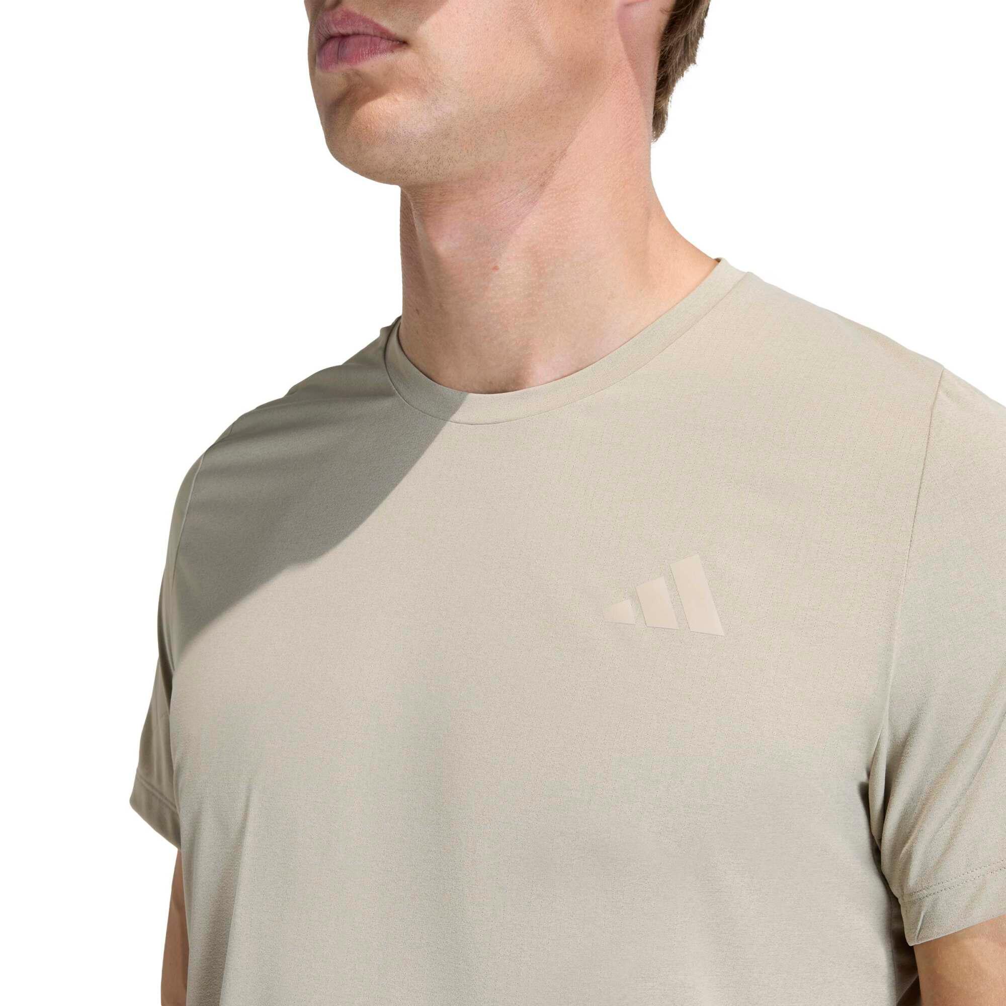 T-shirt de running respirant et réfléchissant homme, Adidas ADI365 marron 6/8