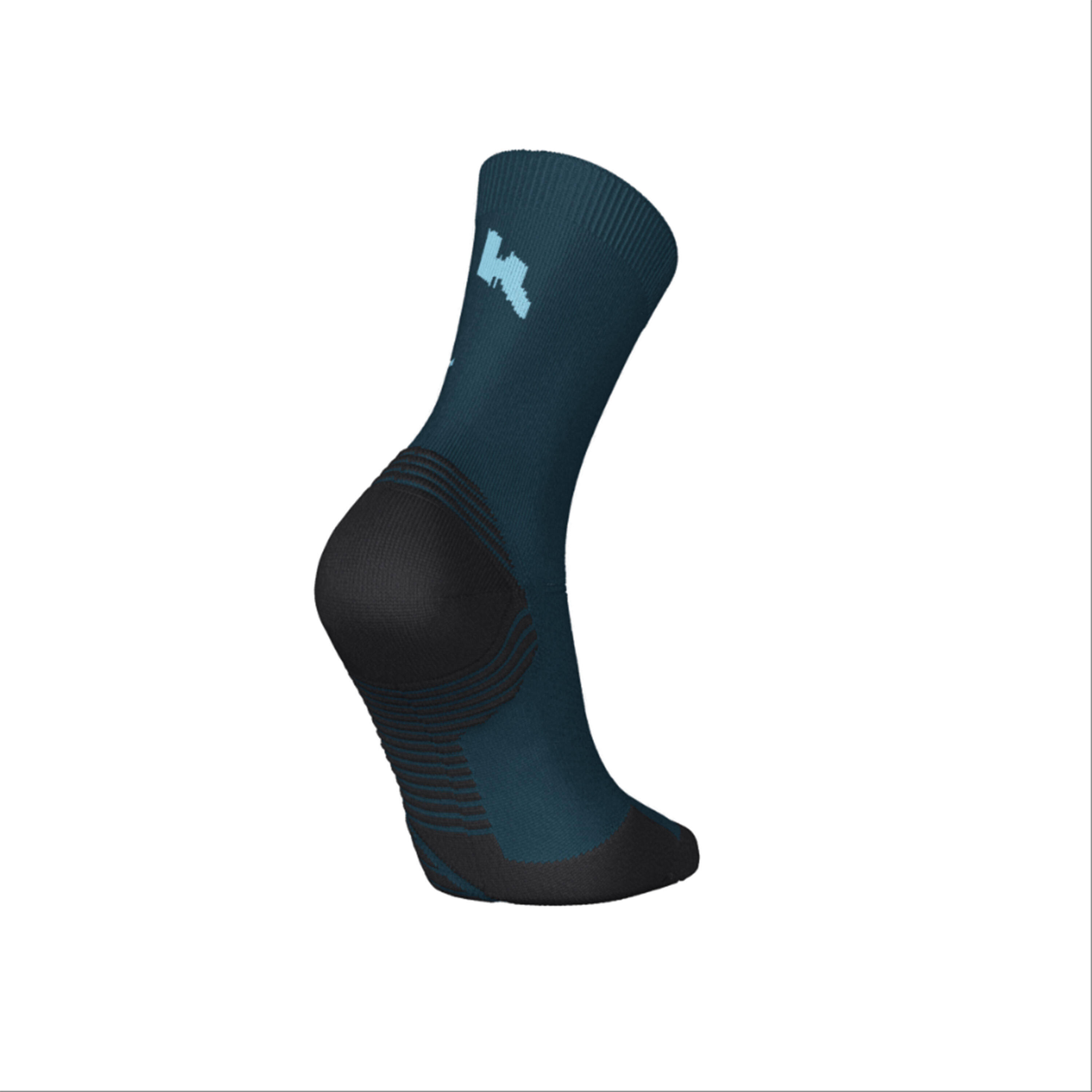 PACK OF 2 PAIRS OF RUN500 THICK MID-CALF RUNNING SOCKS -  1
