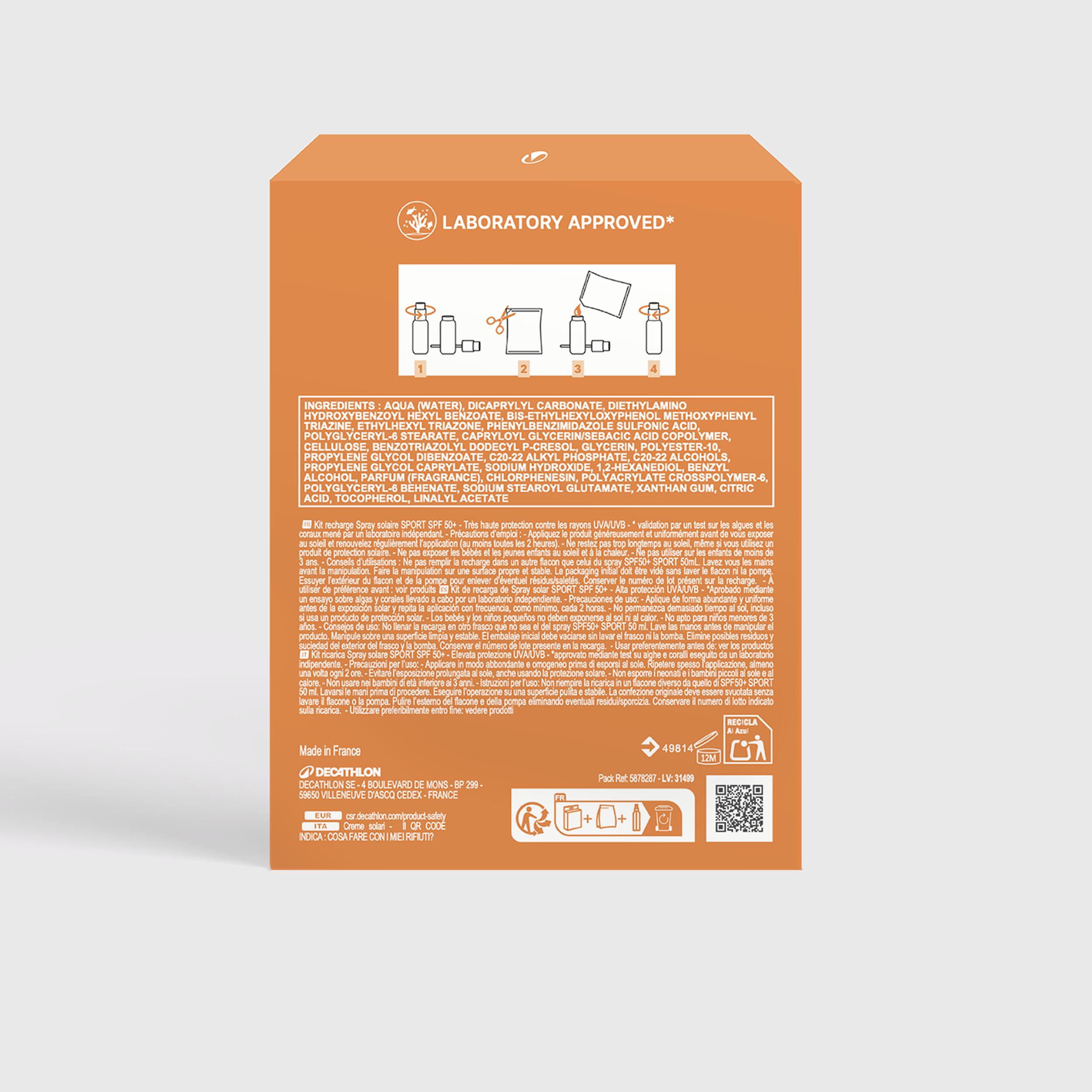 Recarga para spray solar SPF 50+ 2 x 50 ml 3/3
