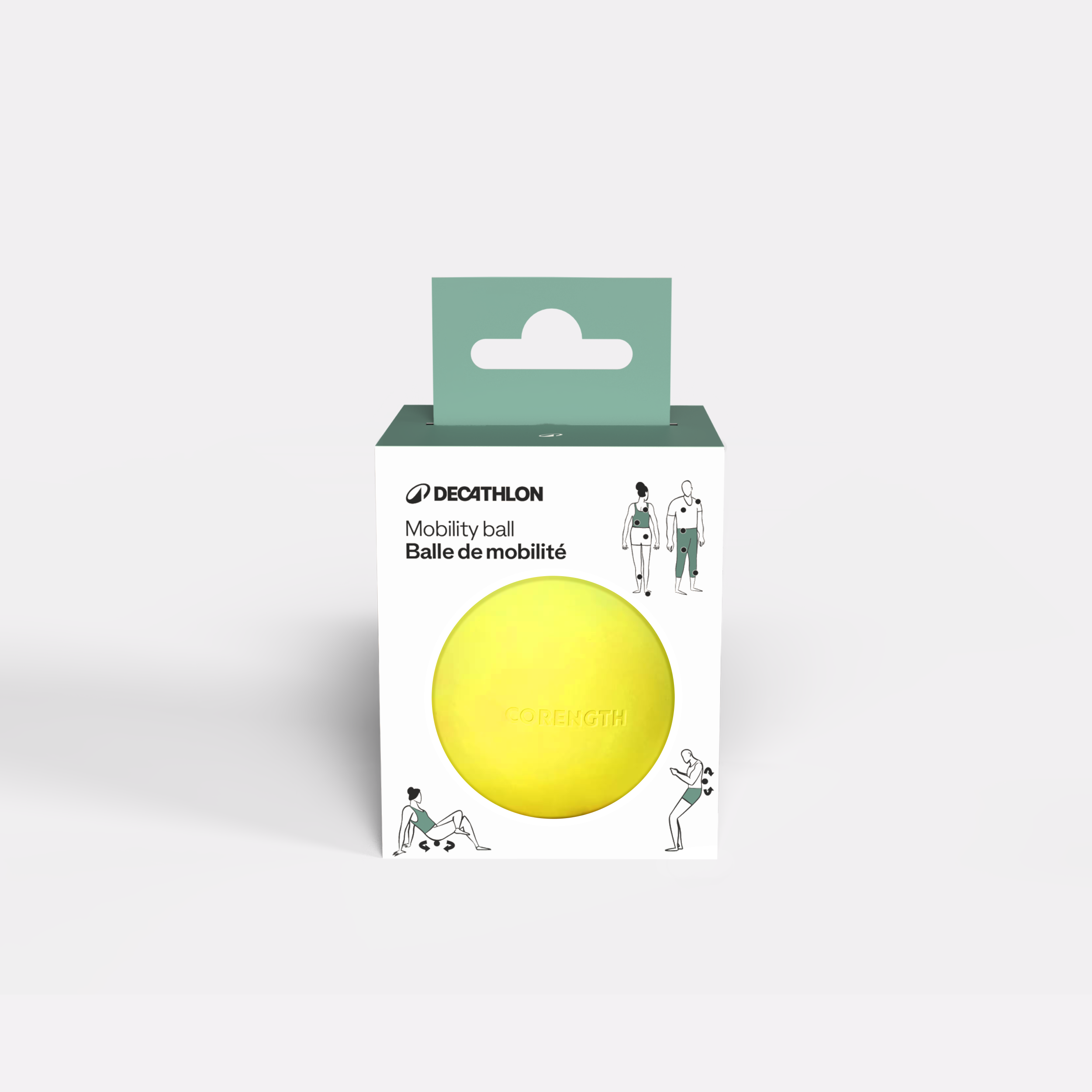 Balle de mobilité et massage en caoutchouc - Matériels de Fitness & Cross training - CORENGTH- Clubs - Entreprises - Collectivités - Associations