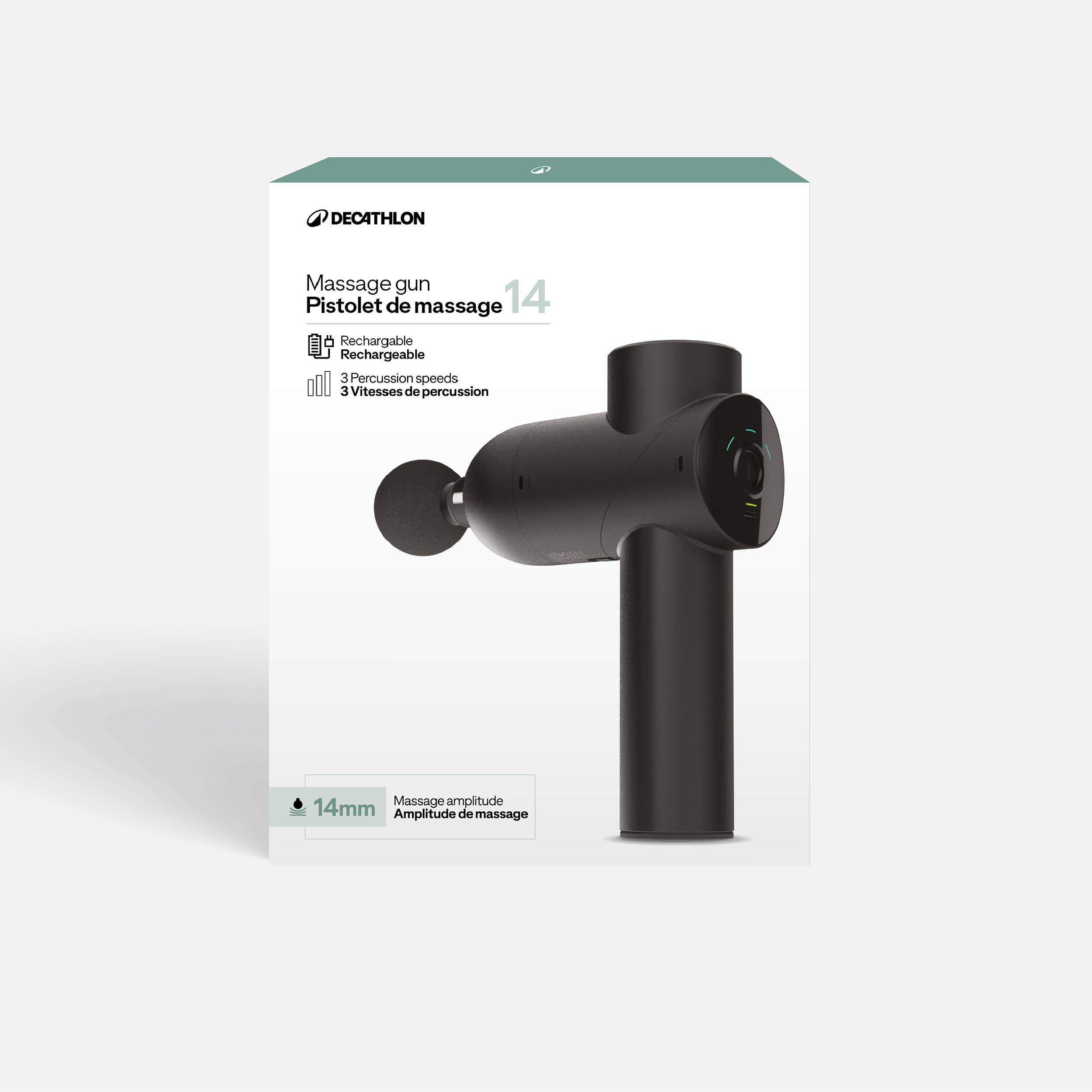 14mm massage gun with 4 attachments -  3