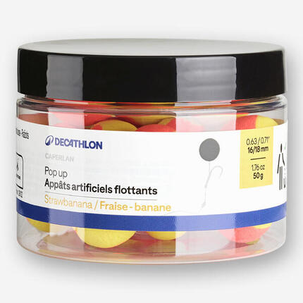 Bouillettes flottantes pêche de la carpe Pop-ups 16-18mm Spicy Tuna