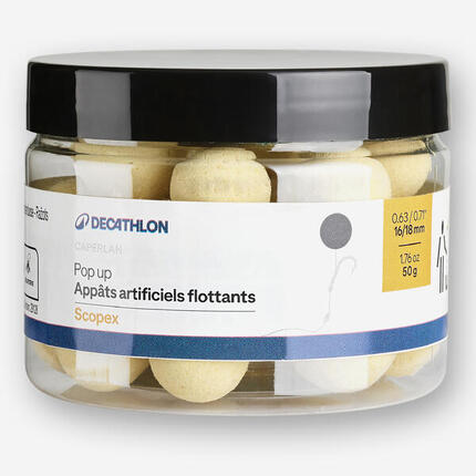 Bouillettes flottantes pêche de la carpe Pop-ups 16-18mm Spicy Tuna