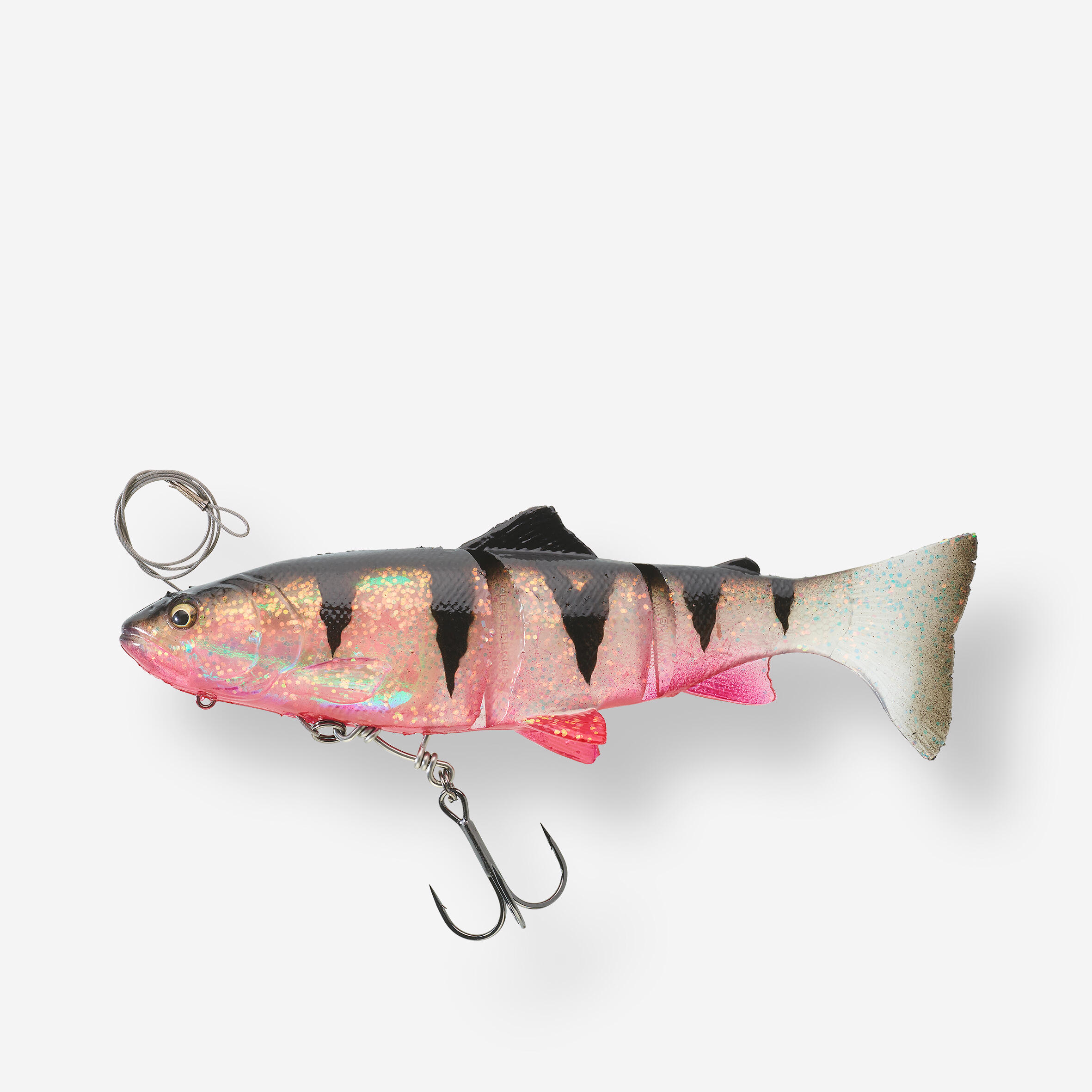 Leurre Swimbait Souple 4D LINE THRU TROUT 15cm Red Ghost Exclu Decathlon