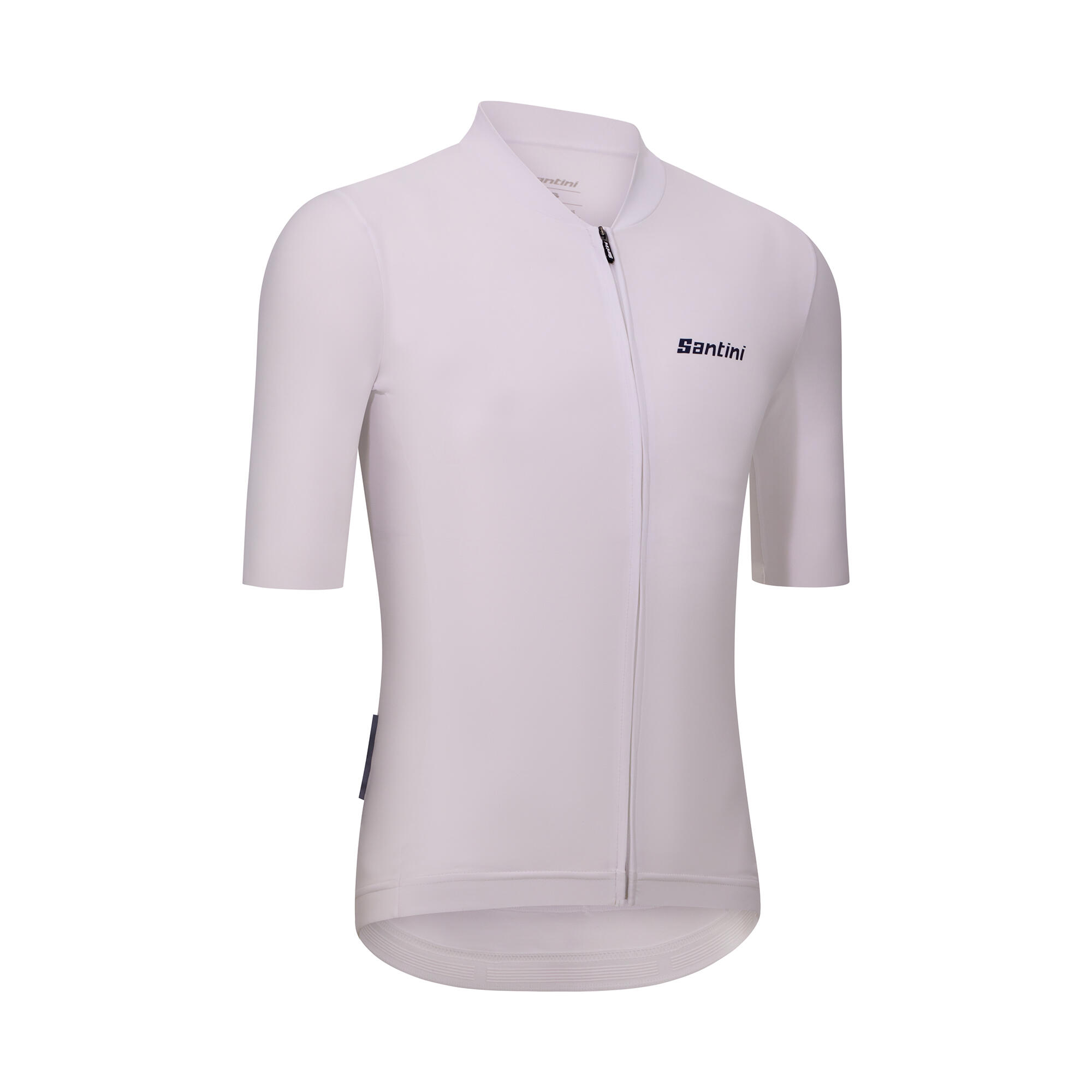 Maglia ciclismo unisex Premium Santini bianca taglio slim 13/14